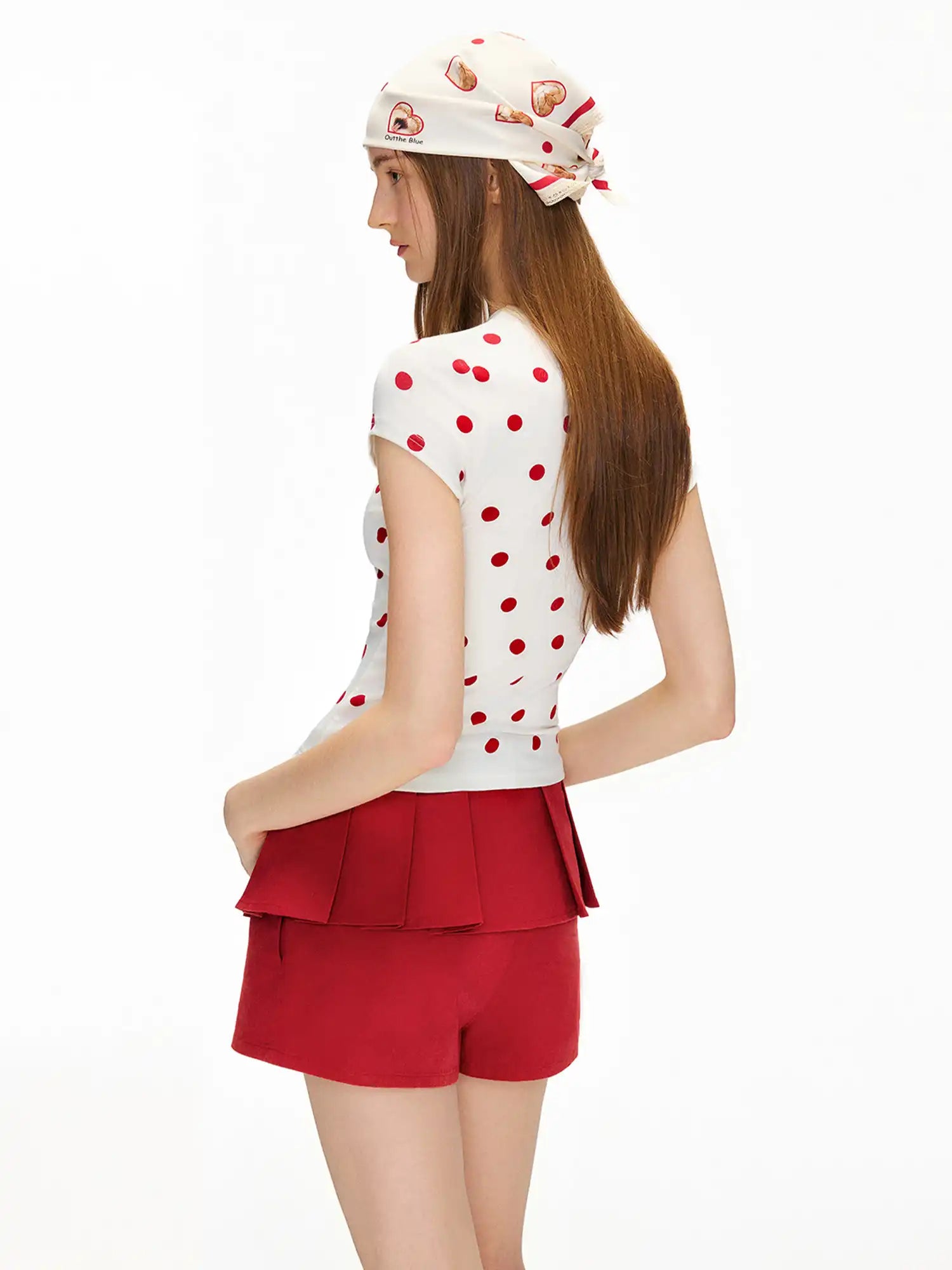 Outtheblue Polka Dot Cat Heart Crew Neck Tee | Canton Collective