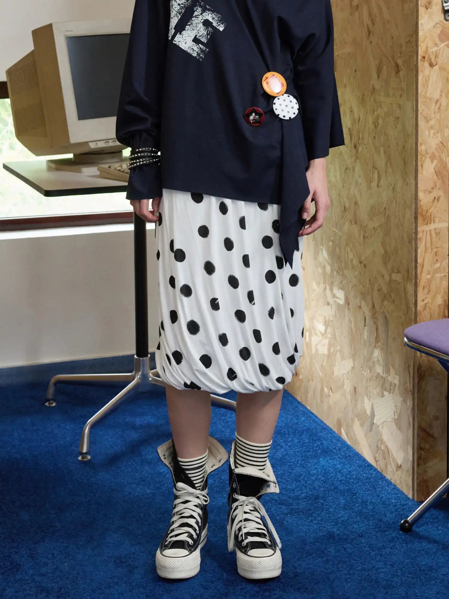 1Jinn Studio Polka Dot Bubble Skirt | Canton Collective