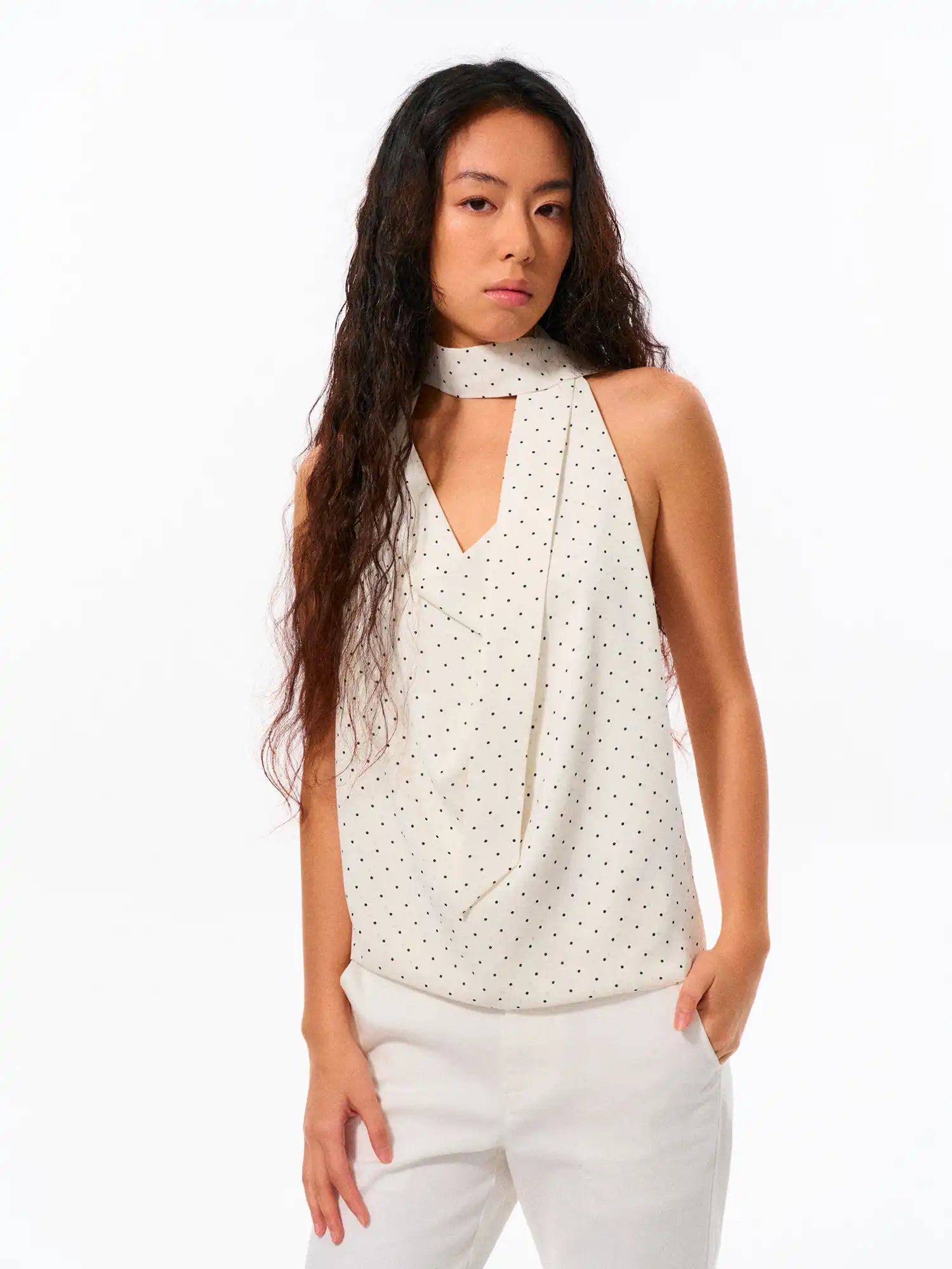 FirstFloor Polka Dot Halter Top | Canton Collective