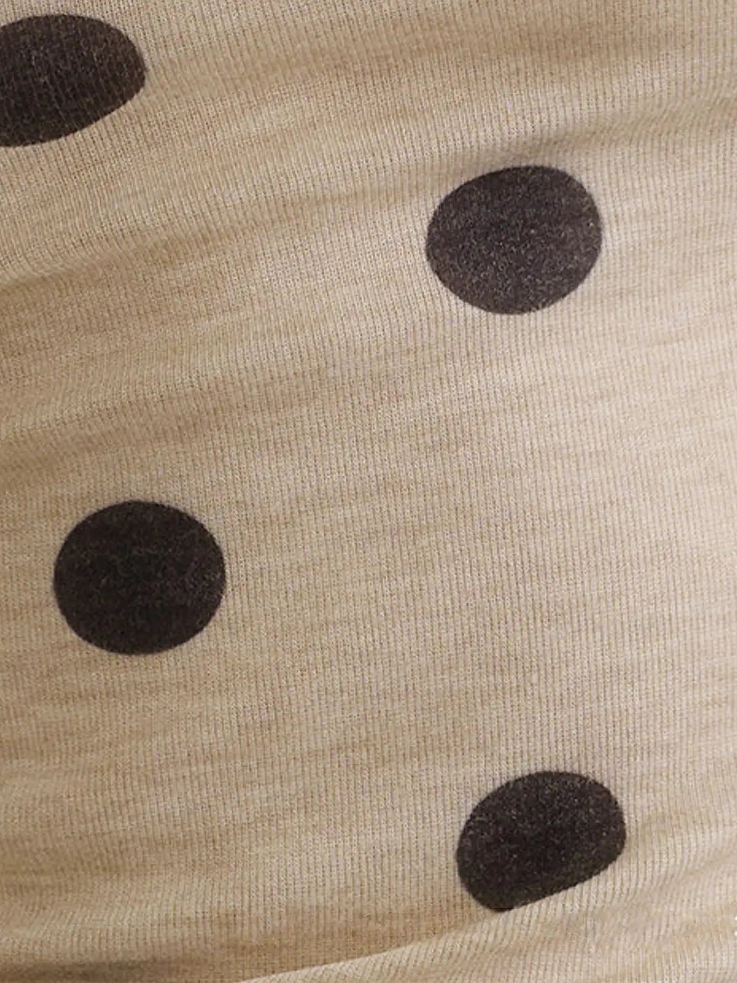 CantonCollective Design Polka Dot Knotted Asymmetrical One Shoulder Top | Canton Collective