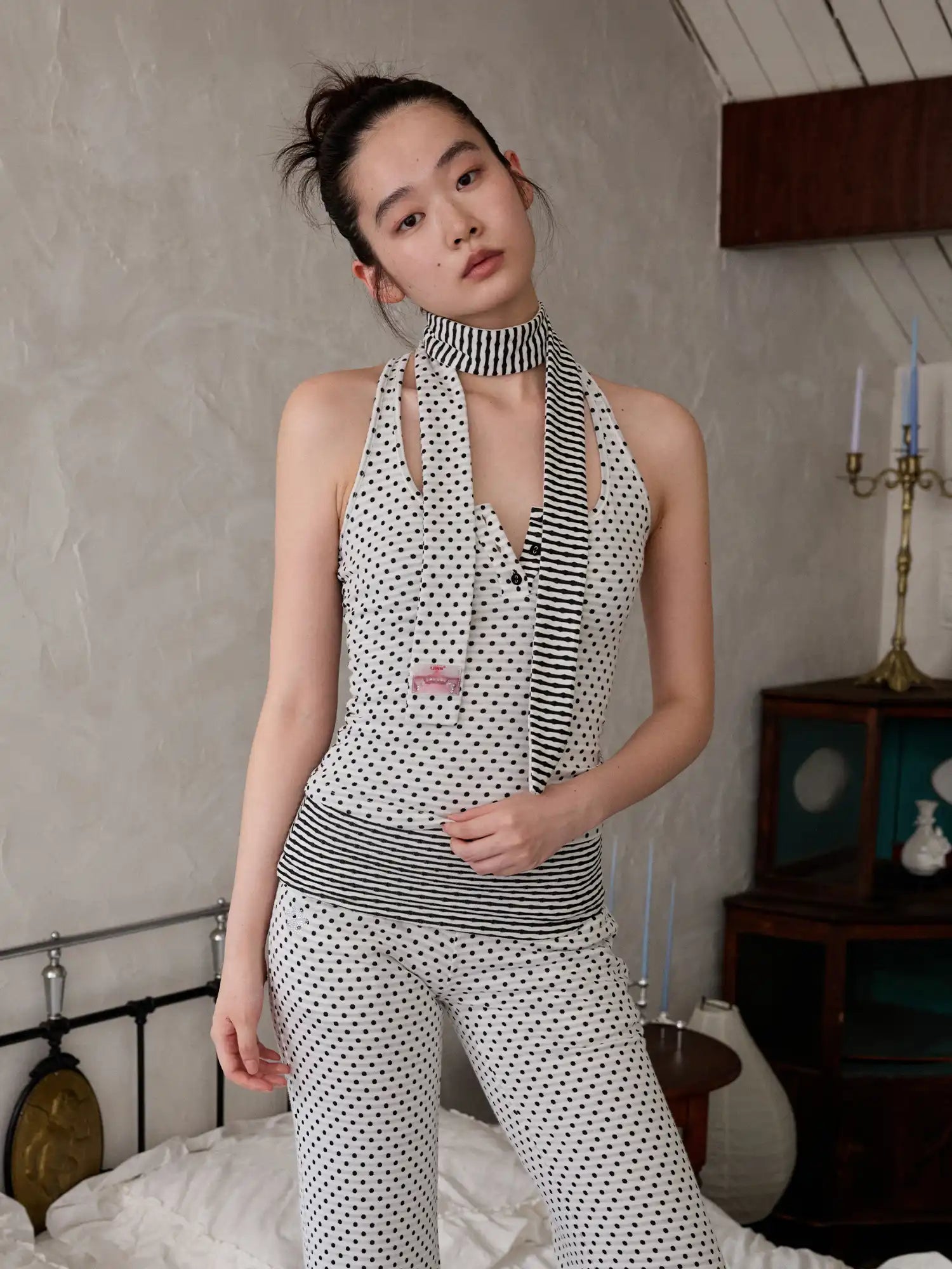 1Jinn Studio Polka Dot Racerback Tank | Canton Collective