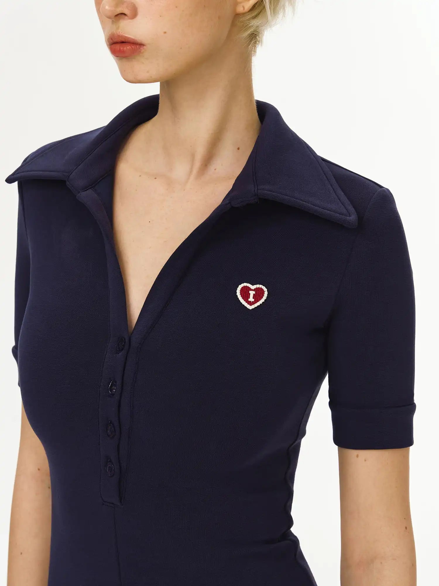 Deleteex Polo Neck Short Sleeve Jumpsuit | Canton Collective