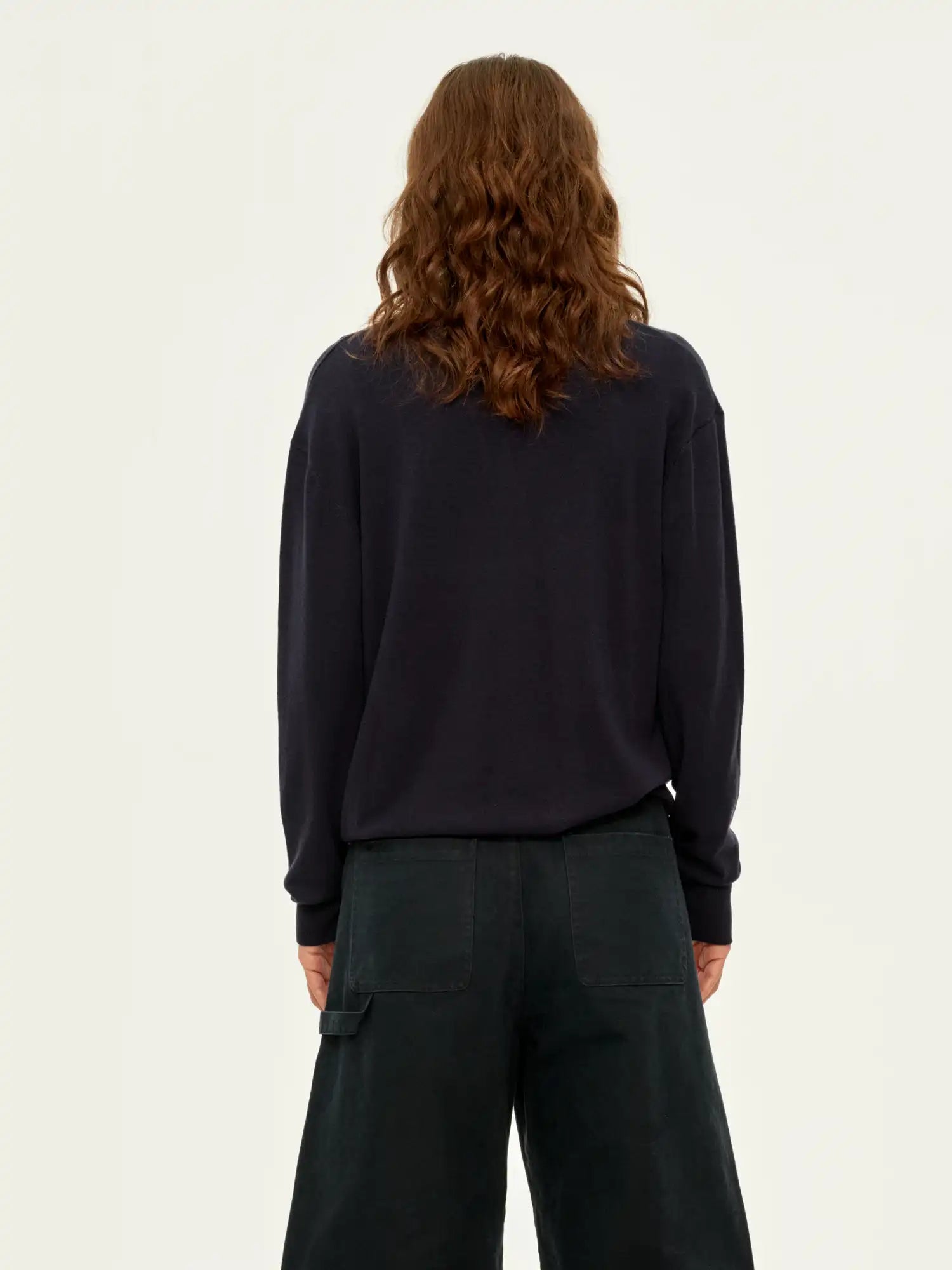 FirstFloor Premium Silk Wool Tencel Polo Top | Canton Collective