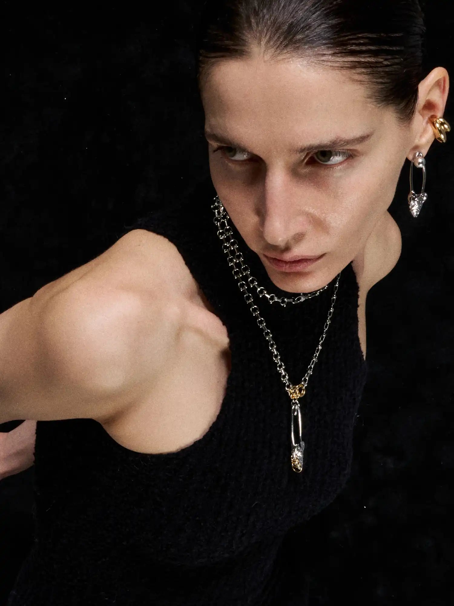 1Jinn M2M Punk-Style Paperclip Fishbone Necklace | Canton Collective