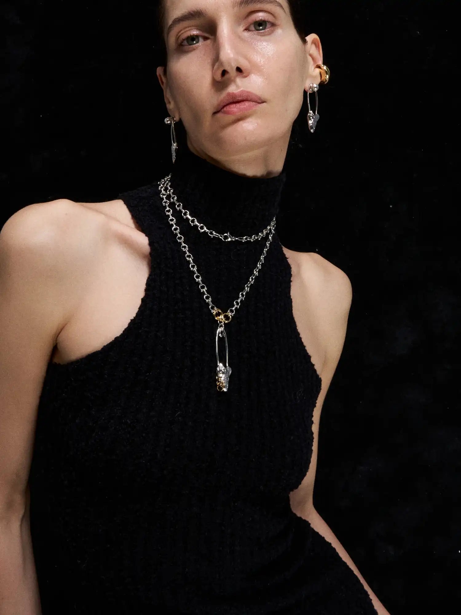 1Jinn M2M Punk-Style Paperclip Fishbone Necklace | Canton Collective