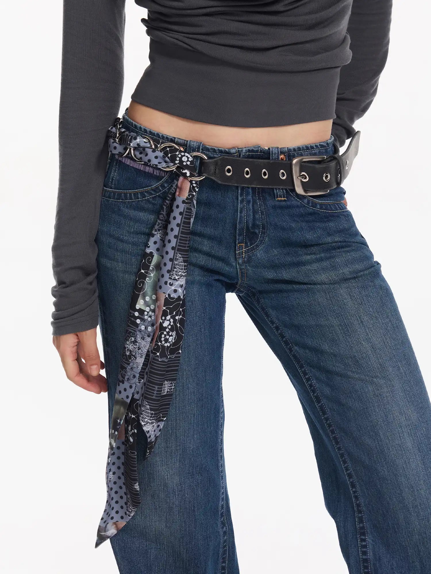 2th Desire Punk Chain Belt Removable Scarf | Canton Collective
