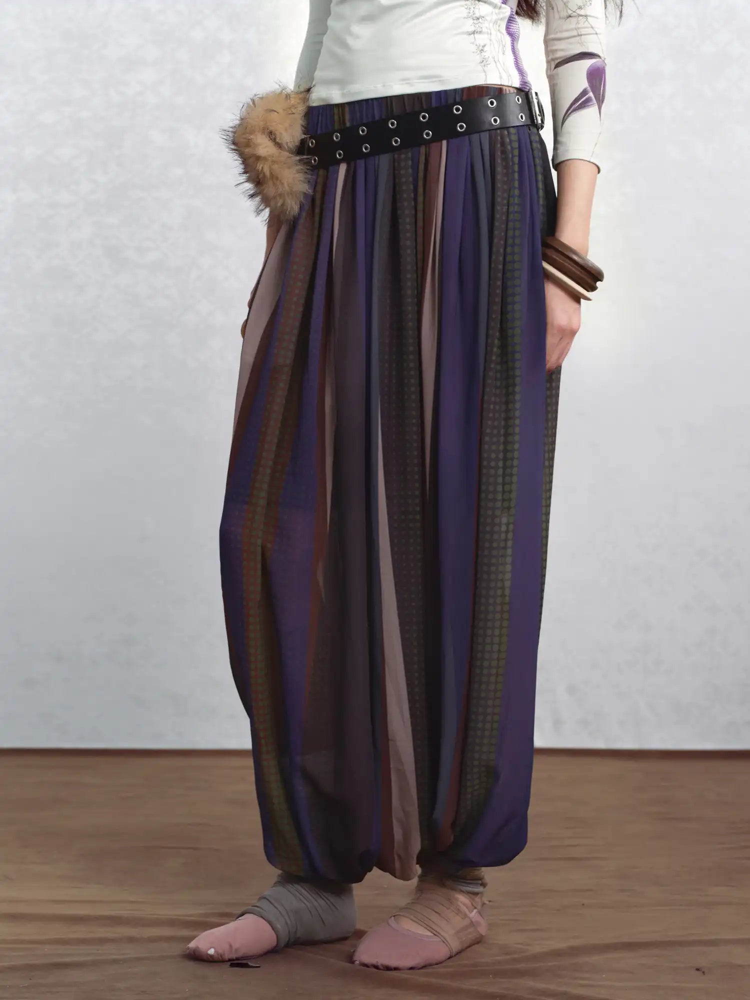 I'M STILL IN Purple Floral Skirt | Canton Collective