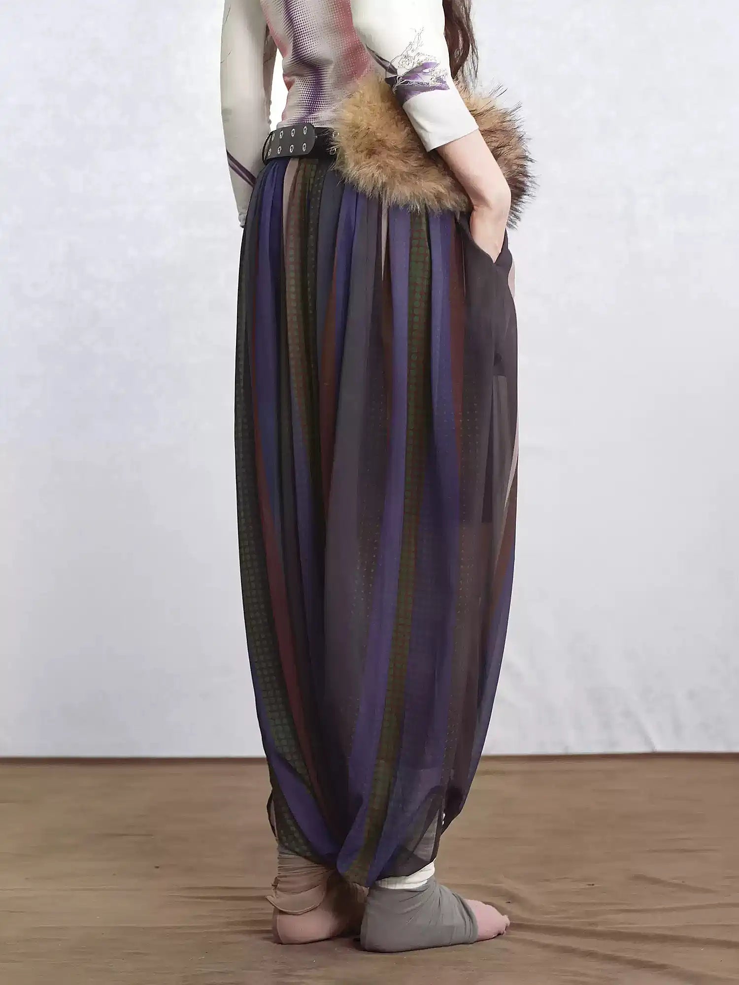 I'M STILL IN Purple Floral Skirt | Canton Collective