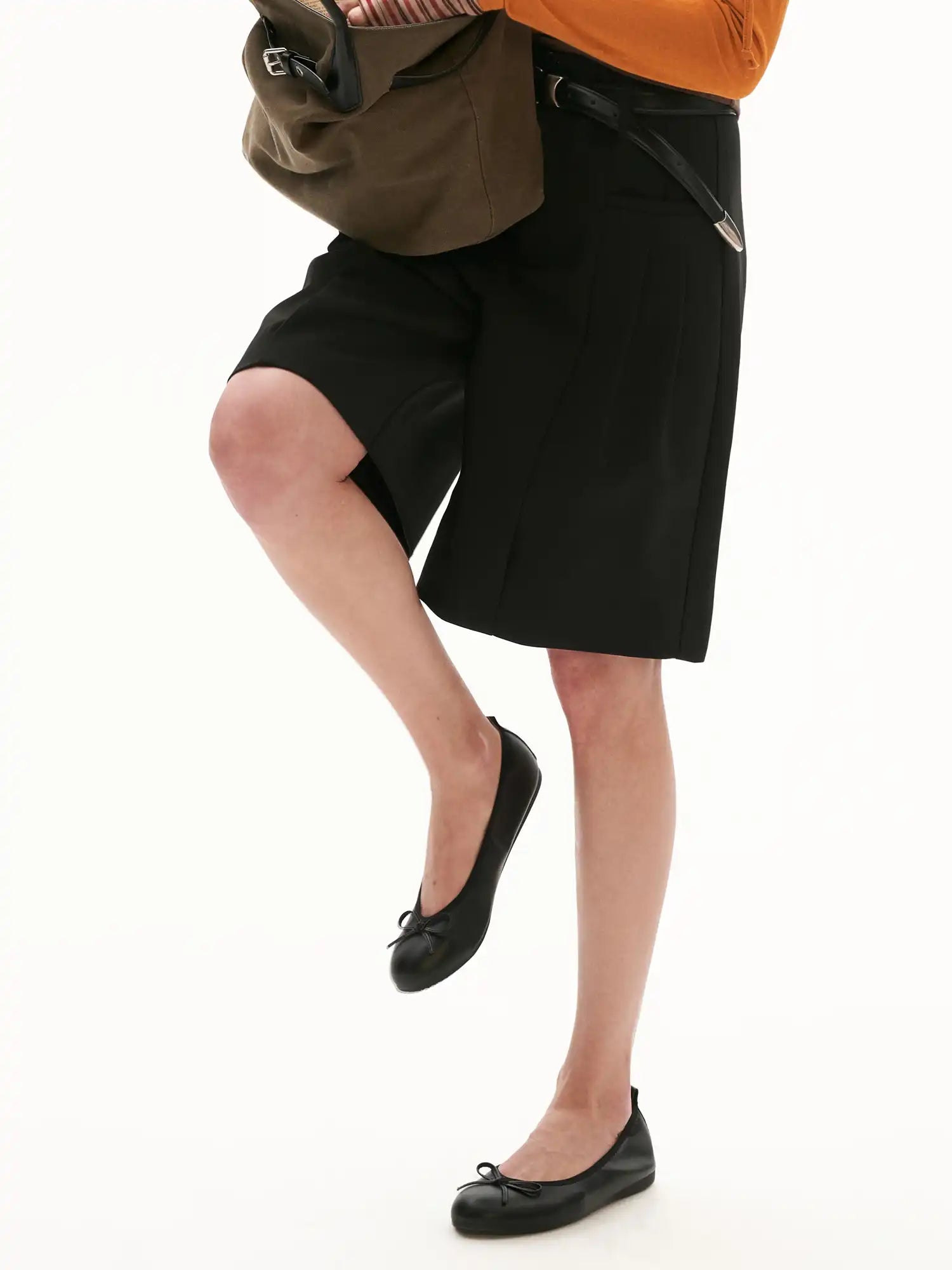 MAMC Quiet Luxury Pleated Bermuda Shorts | Canton Collective