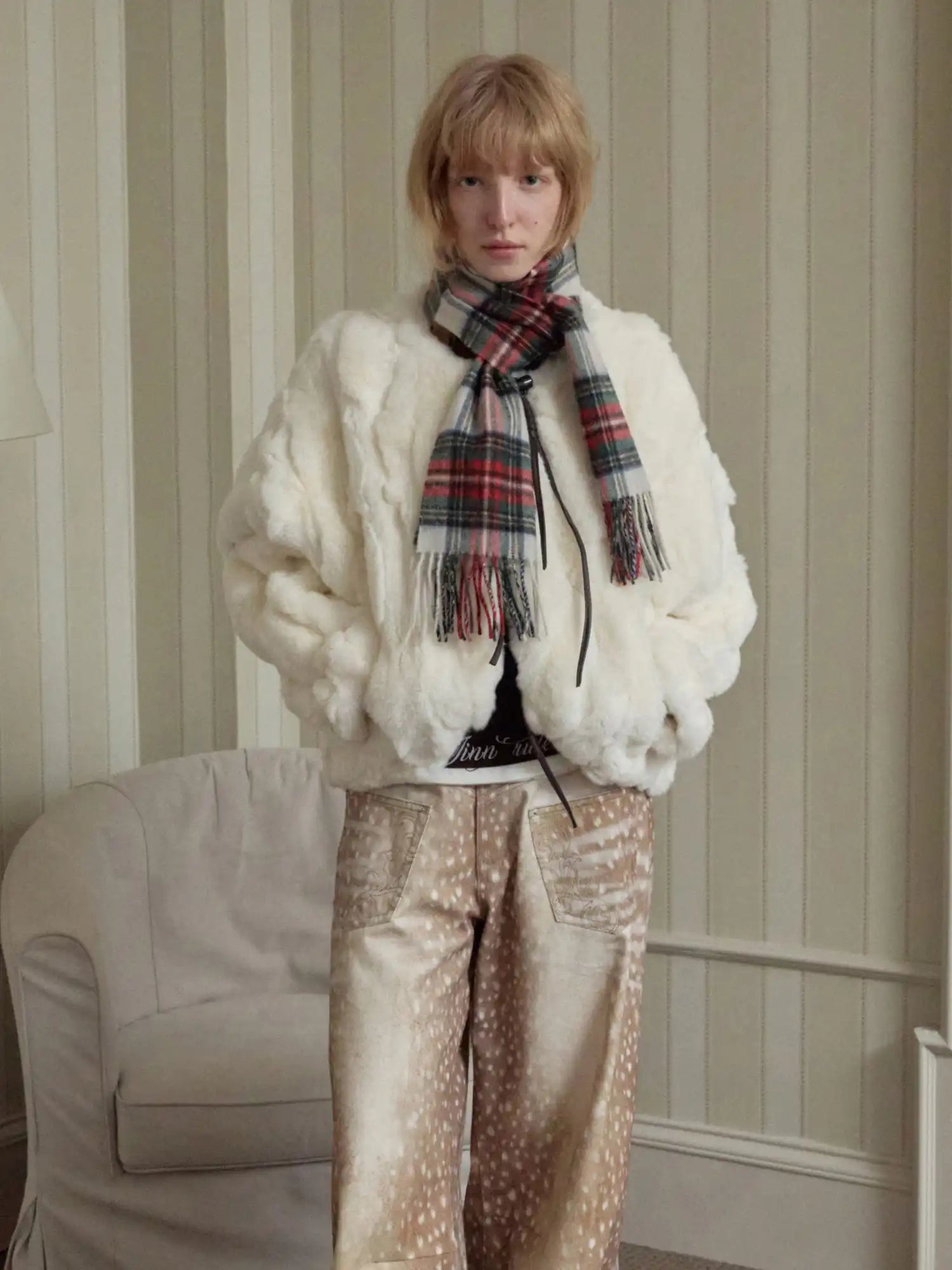 1Jinn Studio Rabbit Round Neck Duffle Coat | Canton Collective