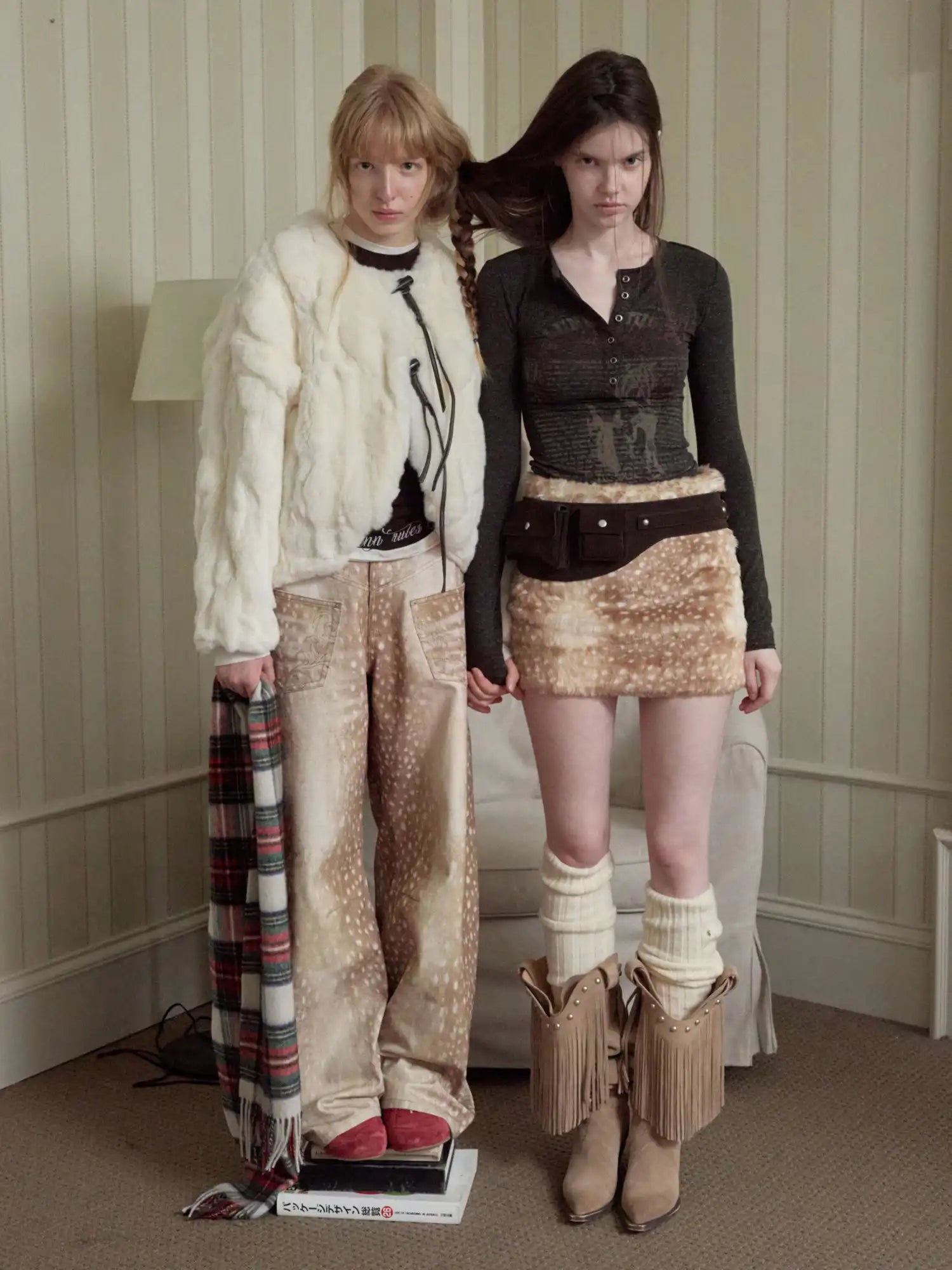 1Jinn Studio Rabbit Round Neck Duffle Coat | Canton Collective