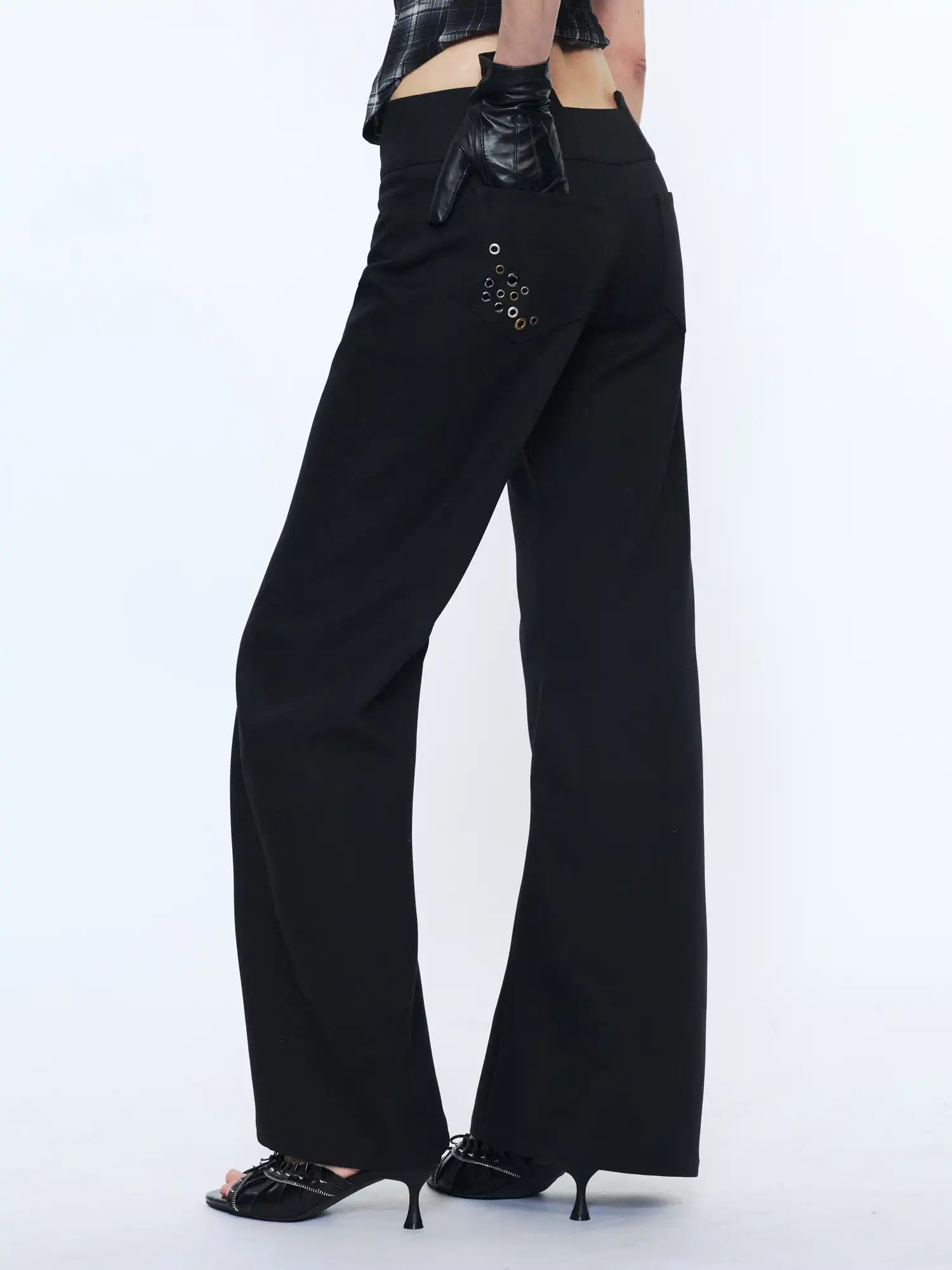 2th Desire Retro Metal Eyelet Pocket Trousers | Canton Collective