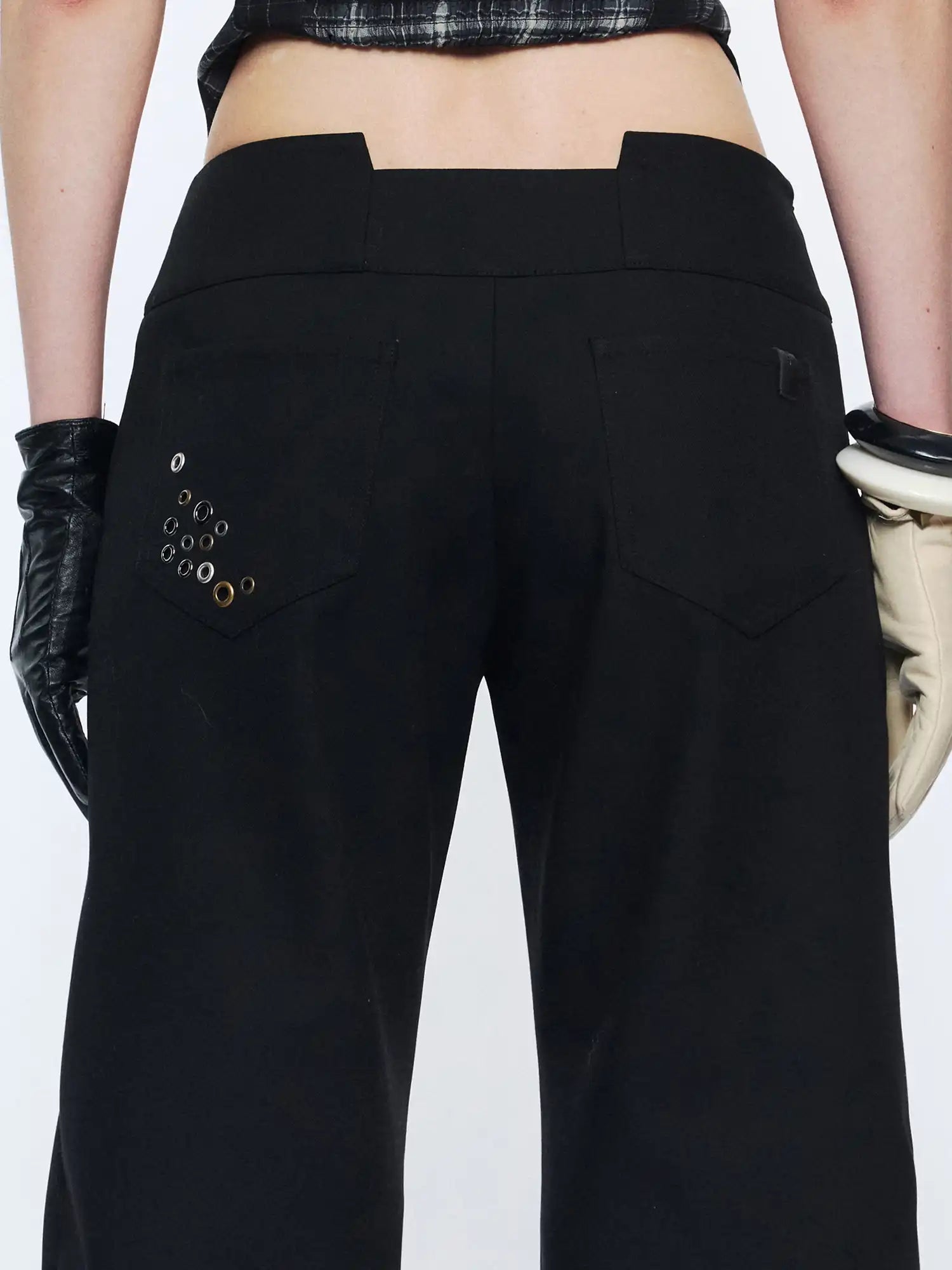 2th Desire Retro Metal Eyelet Pocket Trousers | Canton Collective