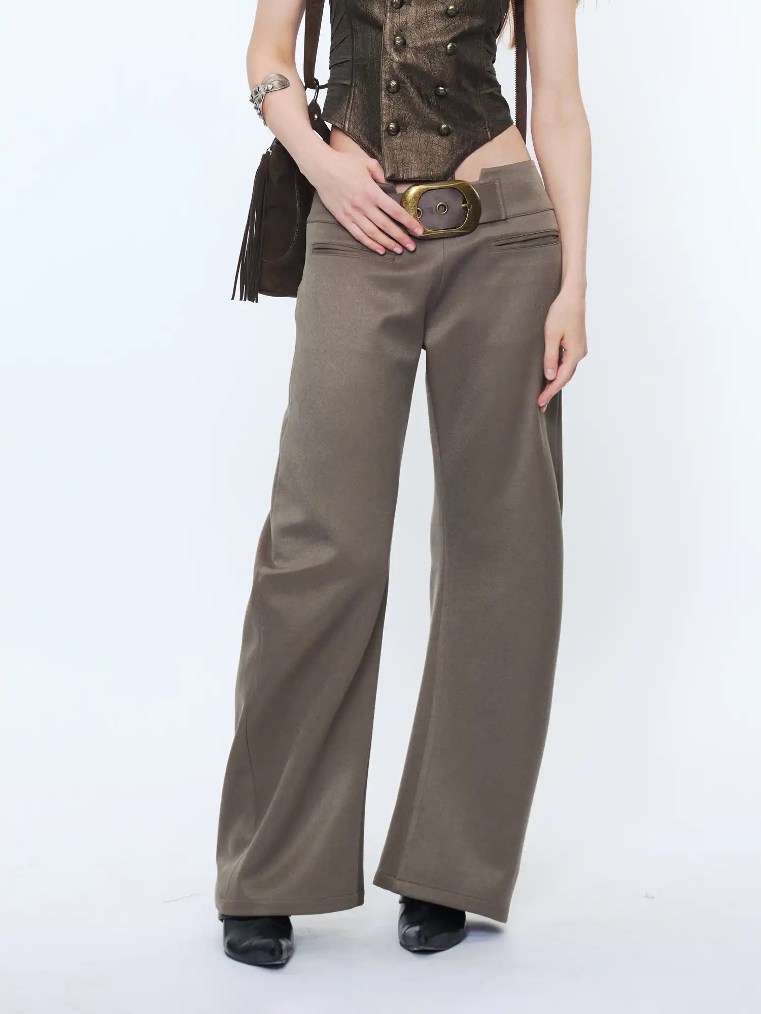 2th Desire Retro Metal Eyelet Pocket Trousers | Canton Collective