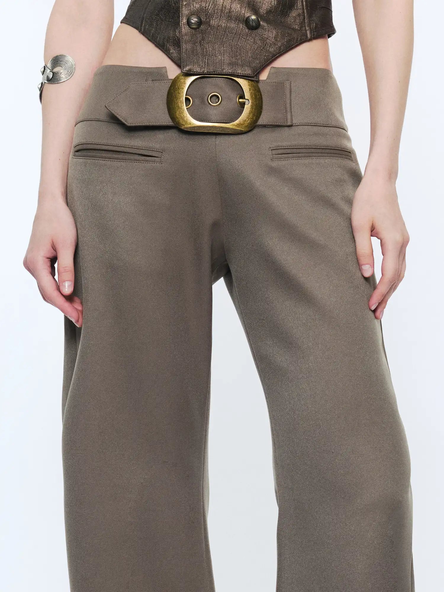2th Desire Retro Metal Eyelet Pocket Trousers | Canton Collective
