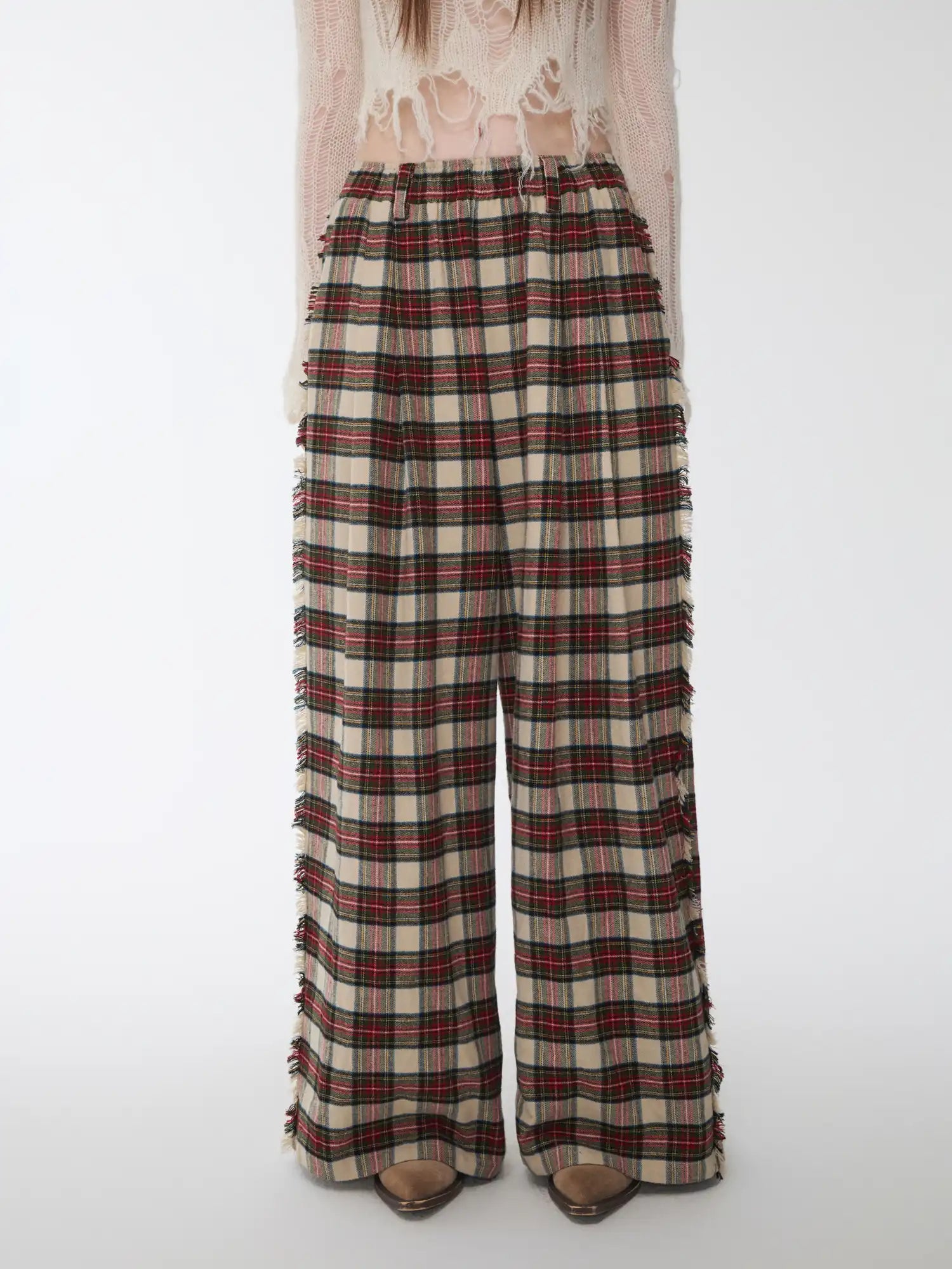 1Jinn Studio Retro Red Plaid Pants | Canton Collective