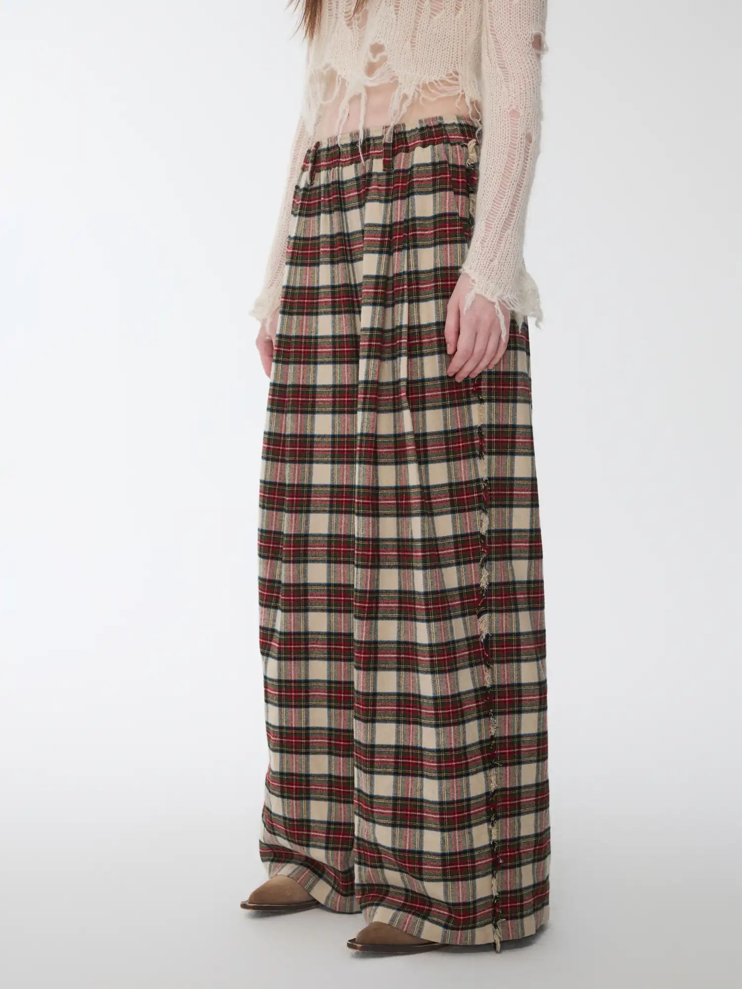 1Jinn Studio Retro Red Plaid Pants | Canton Collective