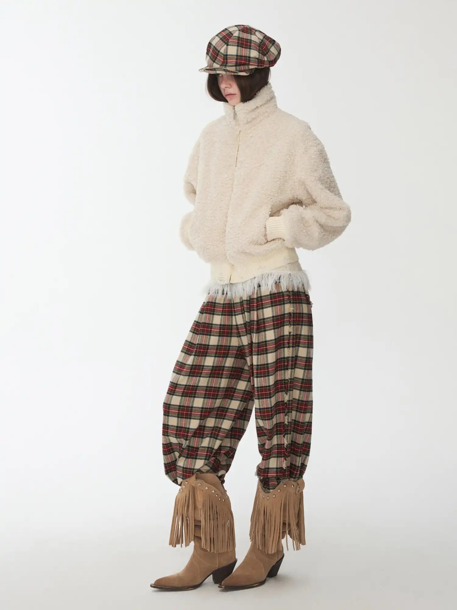 1Jinn Studio Retro Red Plaid Pants | Canton Collective