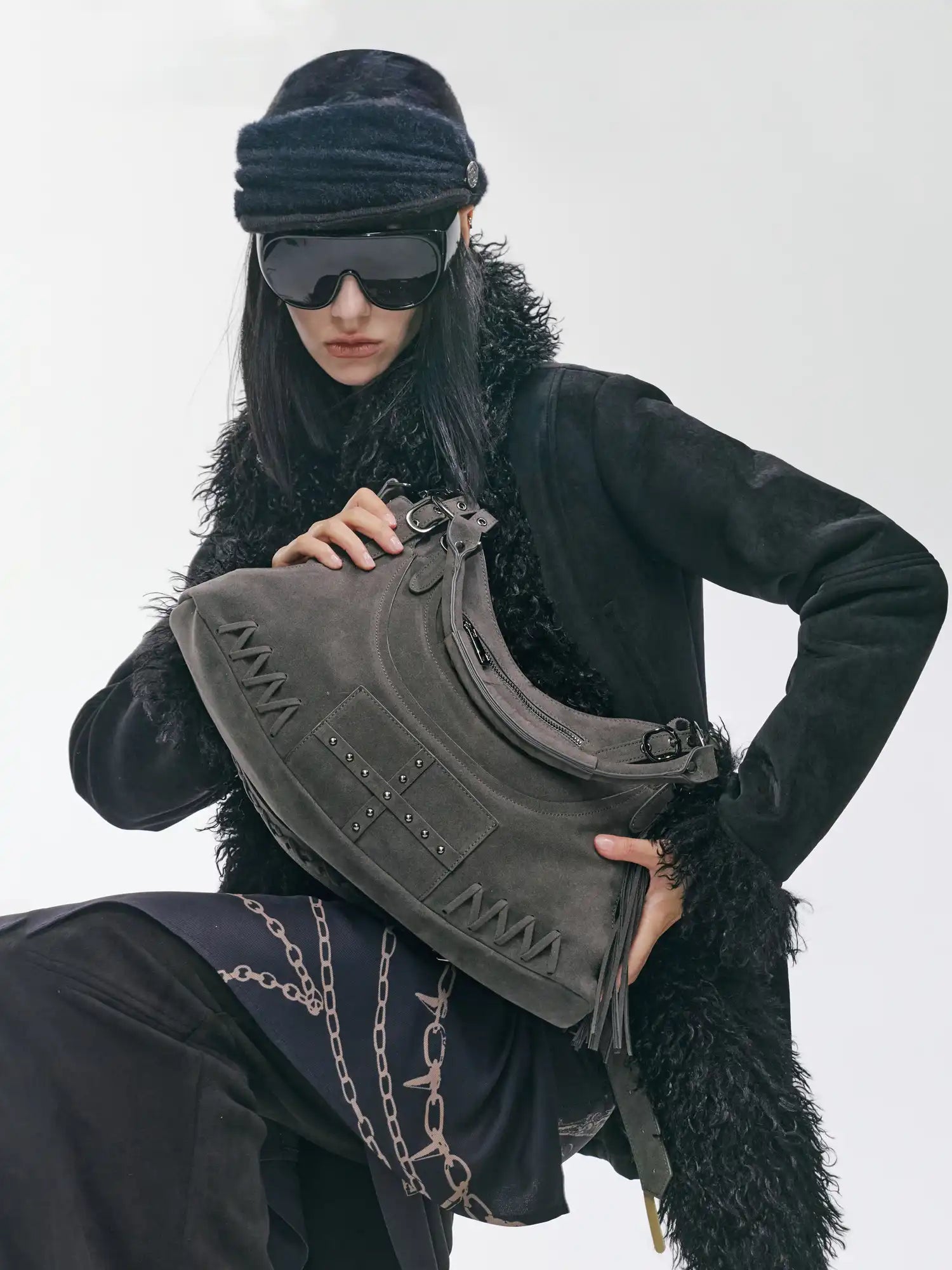 2th Desire Retro Studded Punk Motorcycle Bag | Canton Collective