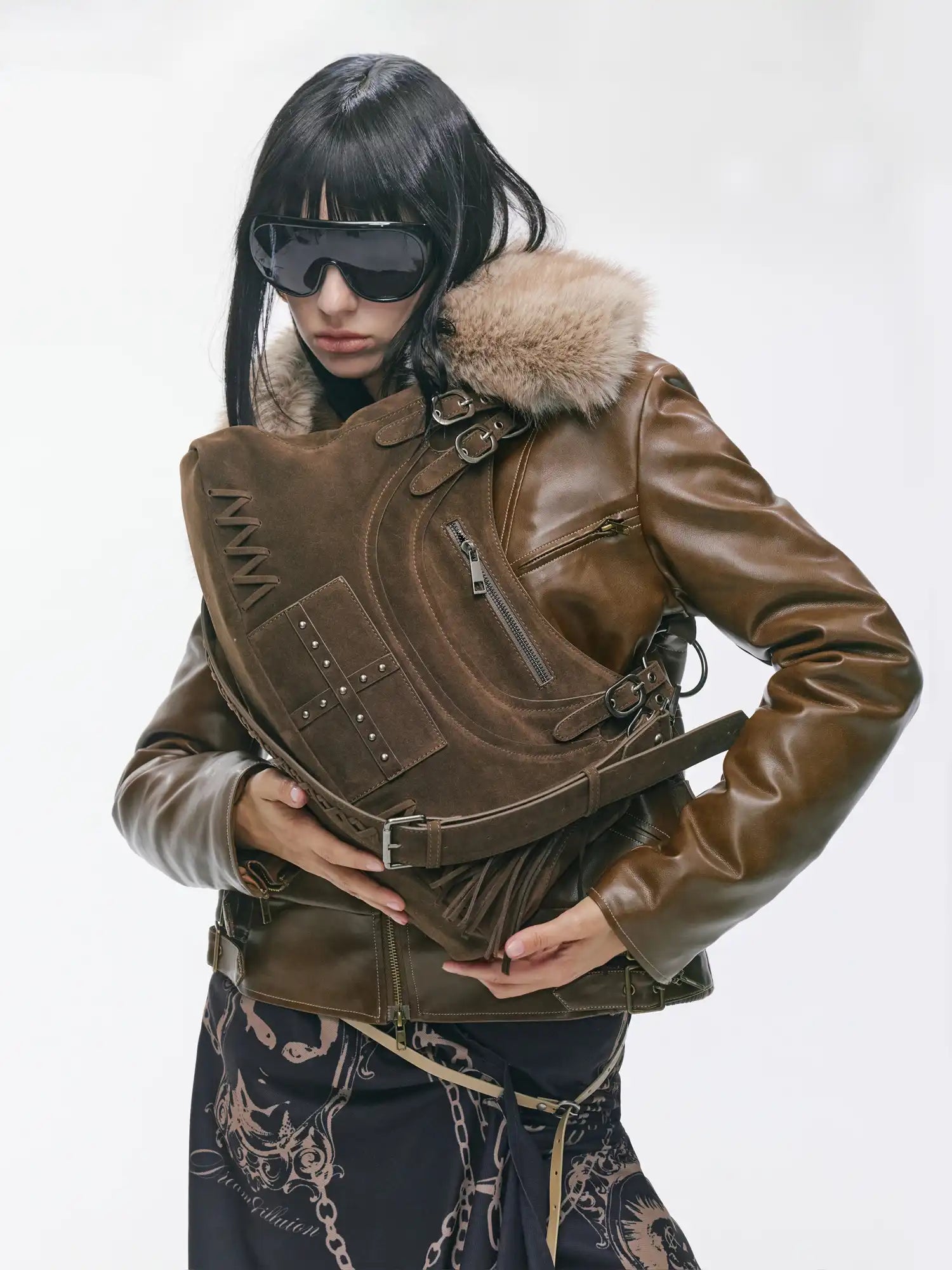 2th Desire Retro Studded Punk Motorcycle Bag | Canton Collective