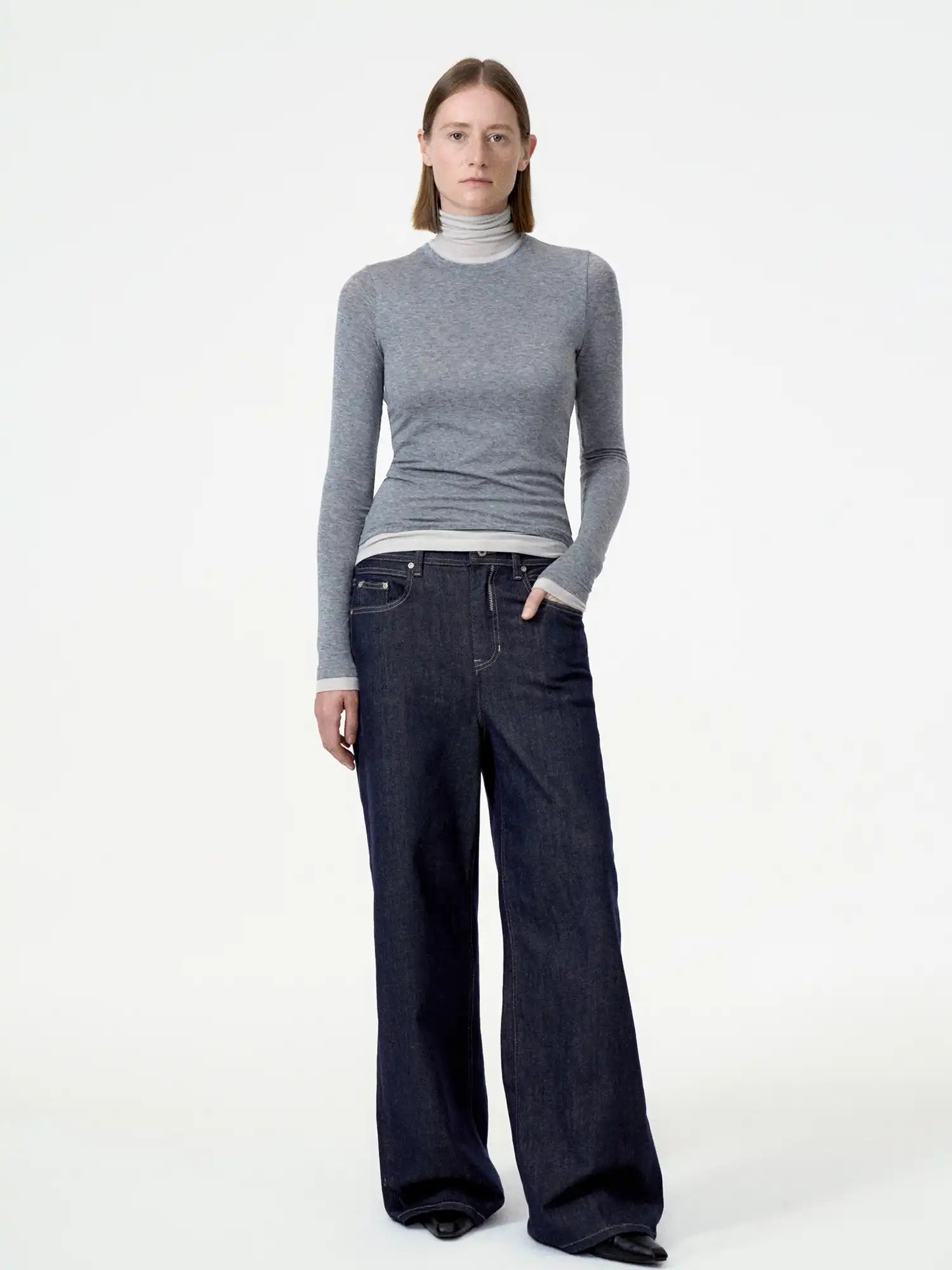 FIRST FLOOR Retro Wide-Leg High-Waisted Pants | Canton Collective