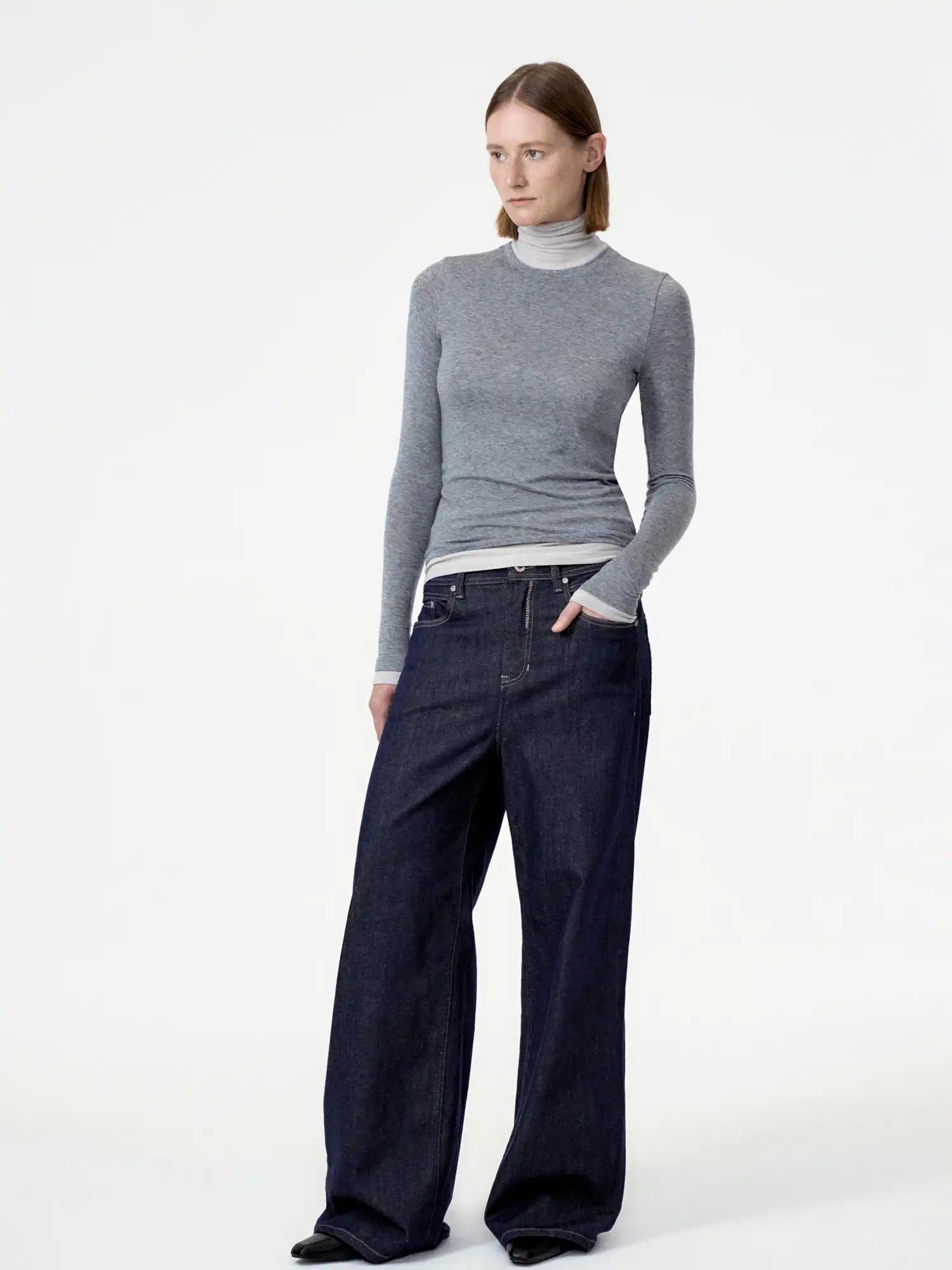 FIRST FLOOR Retro Wide-Leg High-Waisted Pants | Canton Collective