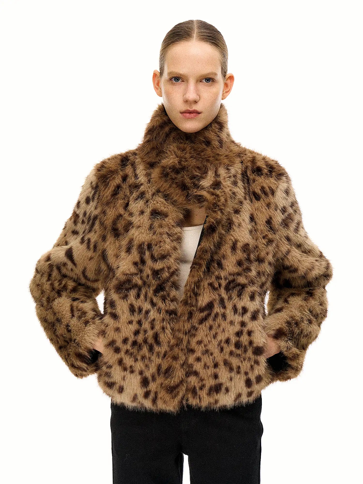 FirstFloor Reversible Leopard Print Fur Coat | Canton Collective