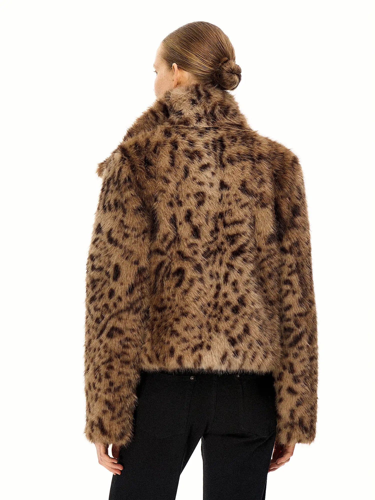 FirstFloor Reversible Leopard Print Fur Coat | Canton Collective