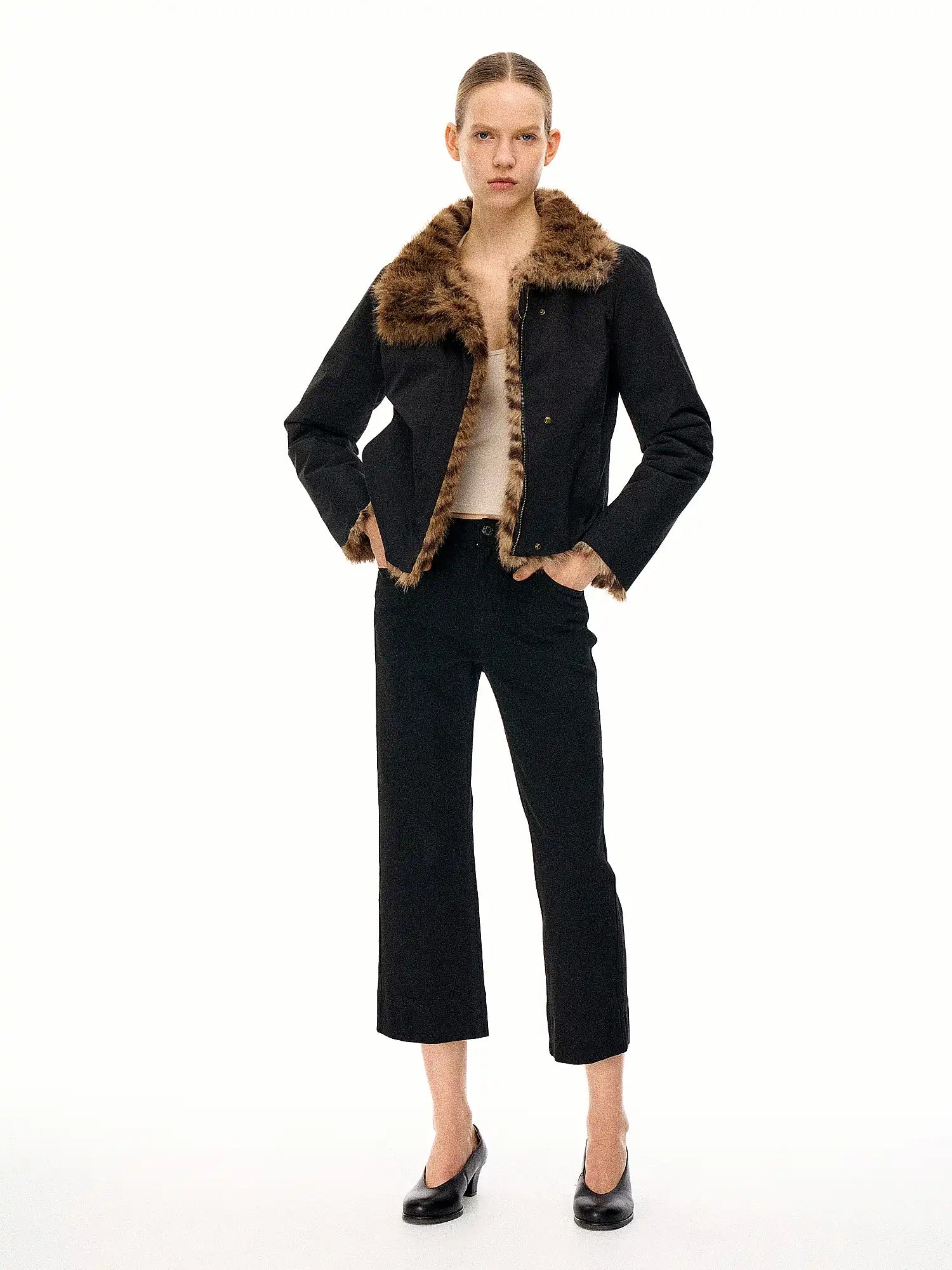 FirstFloor Reversible Leopard Print Fur Coat | Canton Collective