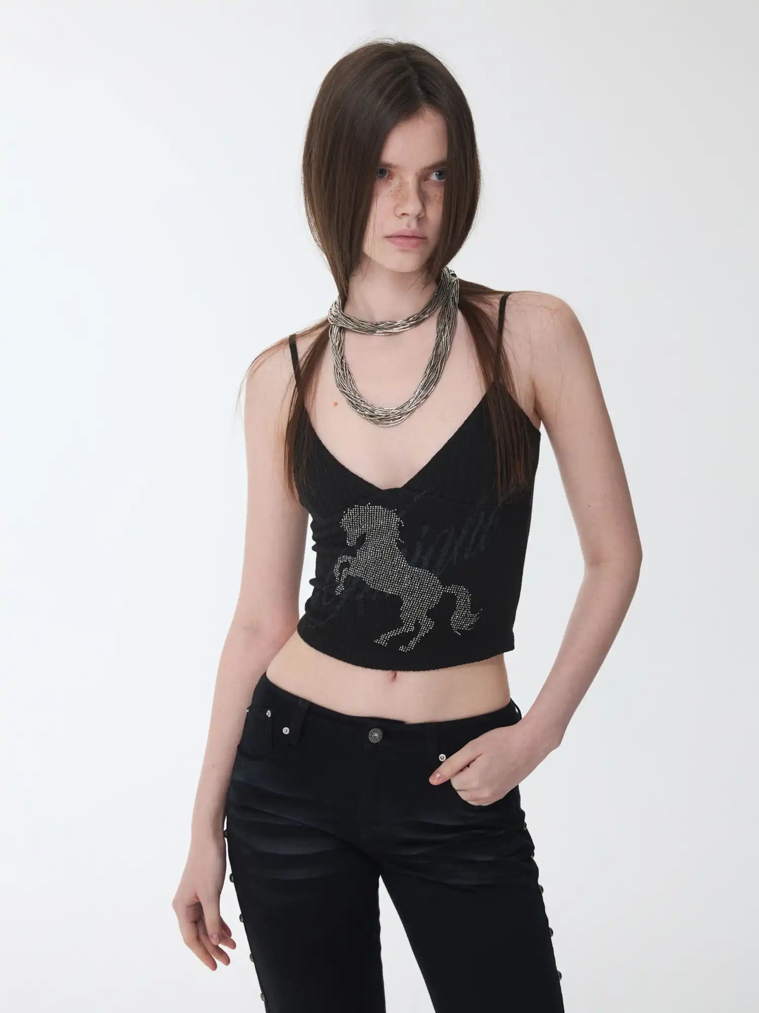 1Jinn Studio Rhinestone Knight Tank | Canton Collective