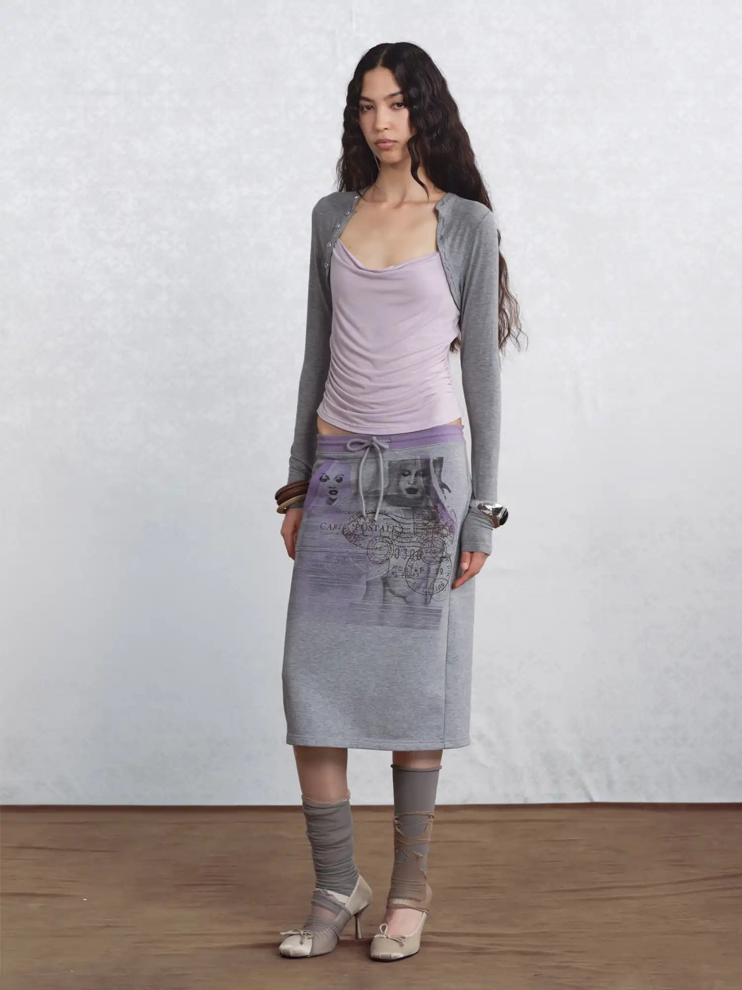I'M STILL IN Ruched Cowl Neck Top | Canton Collective