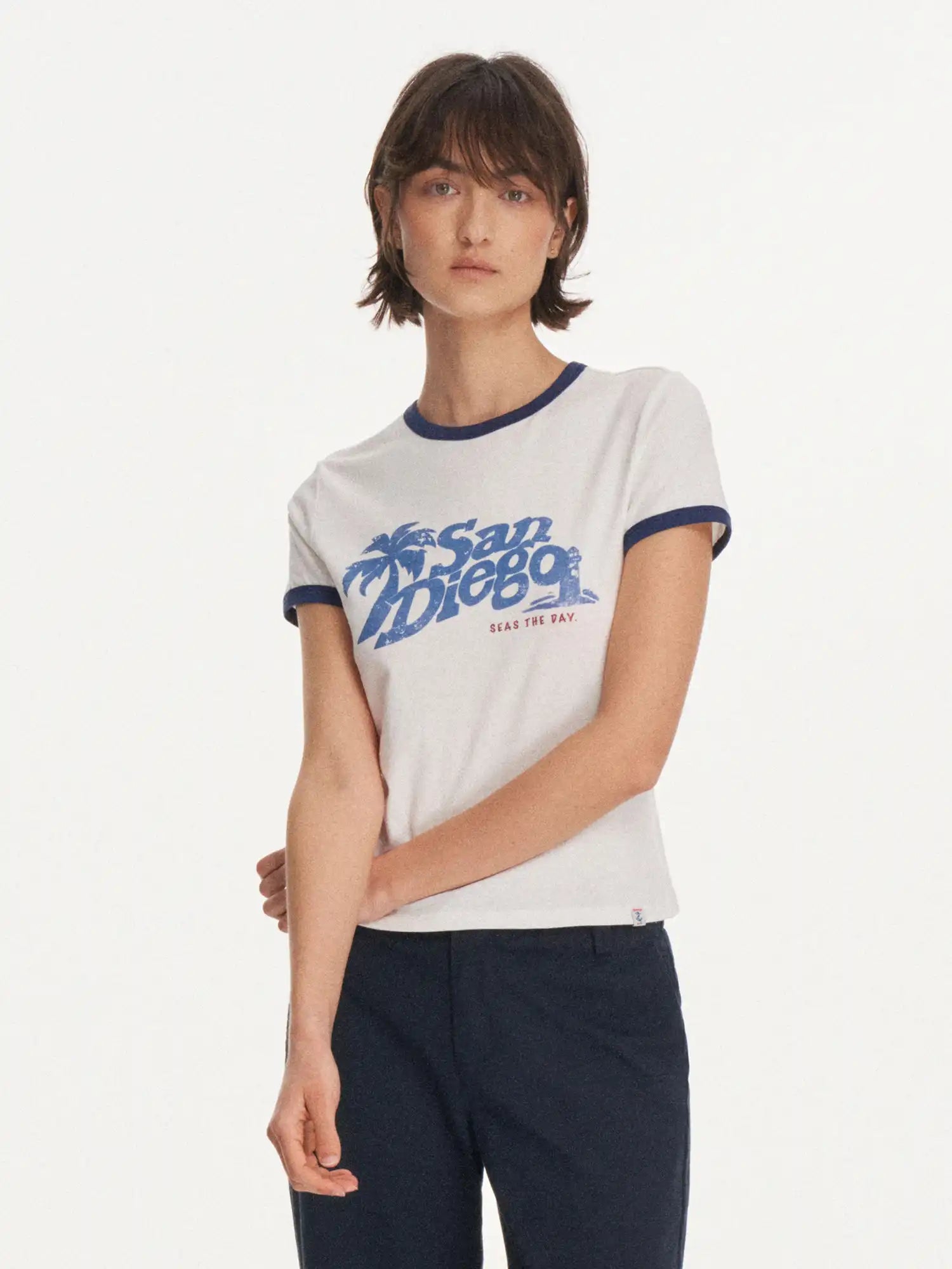 First Floor San Diego Vintage Ringer Graphic Tee | Canton Collective