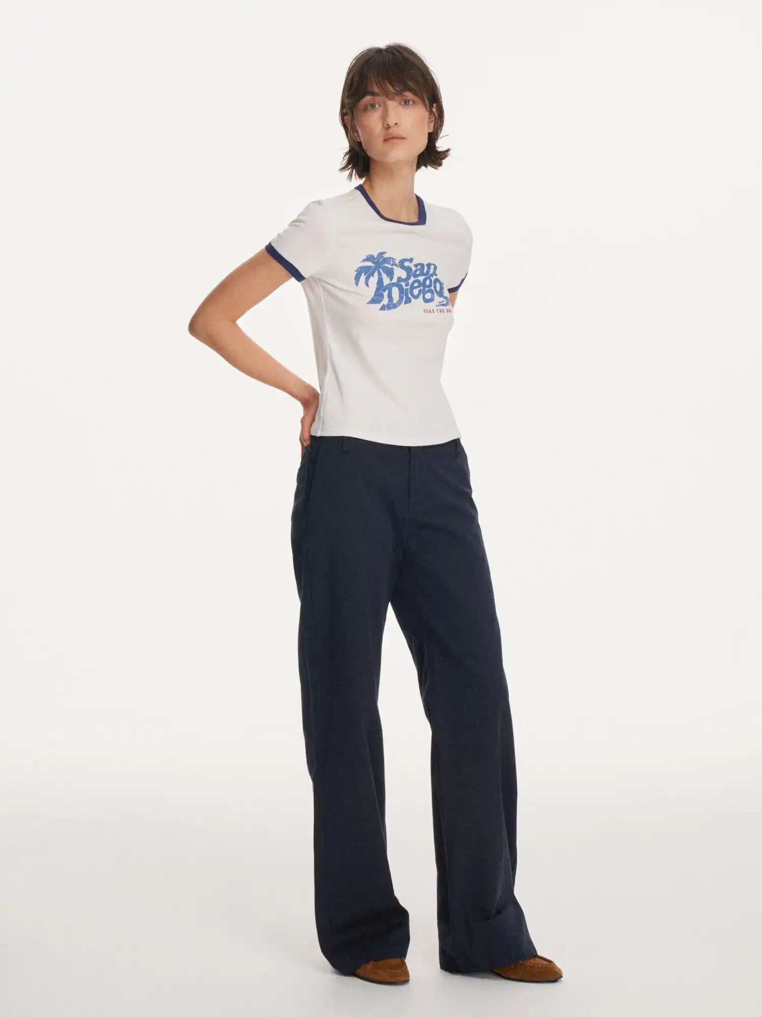 First Floor San Diego Vintage Ringer Graphic Tee | Canton Collective