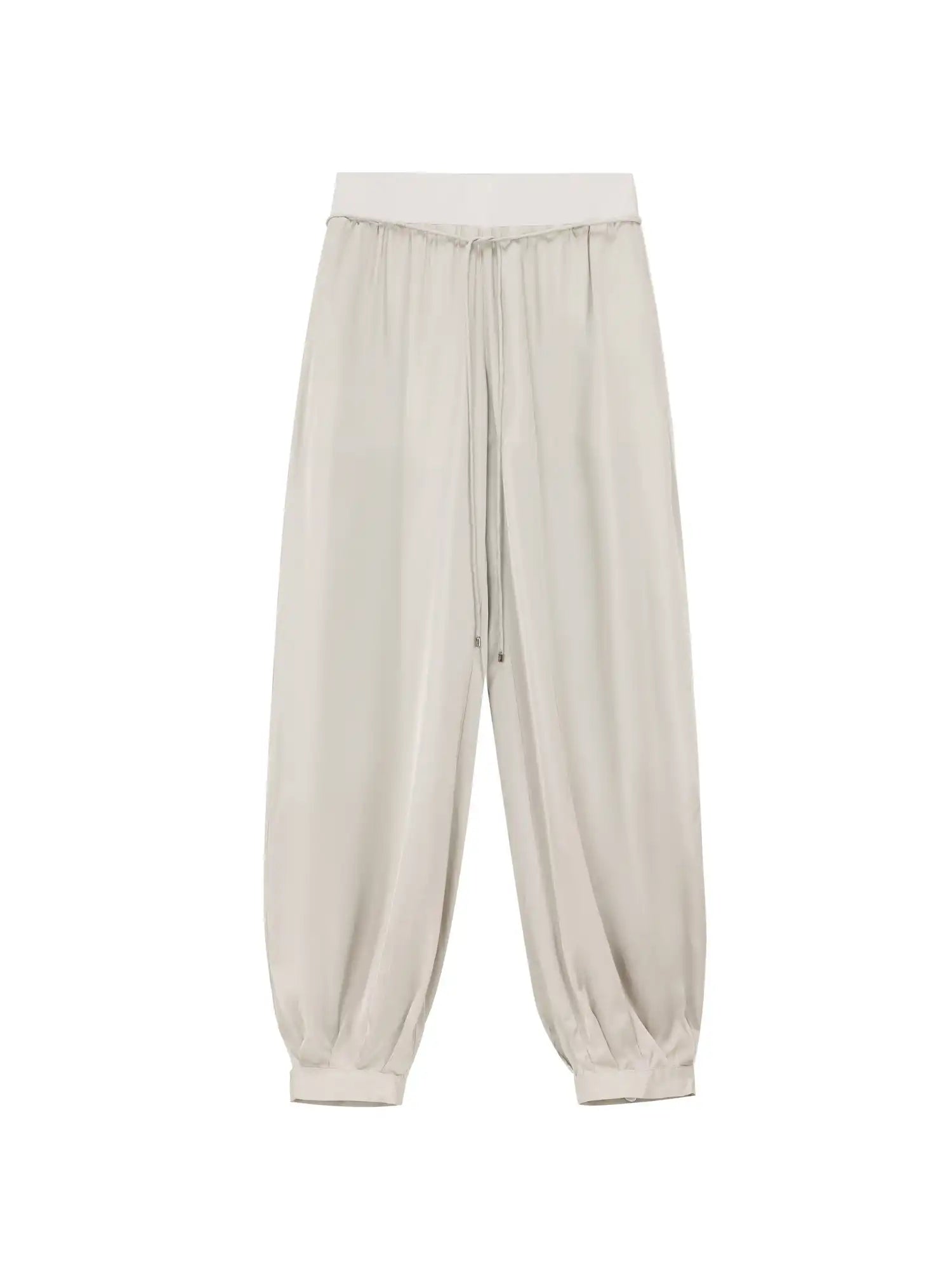 Ayo Satin-Feel Drawstring Lantern Pants | Canton Collective