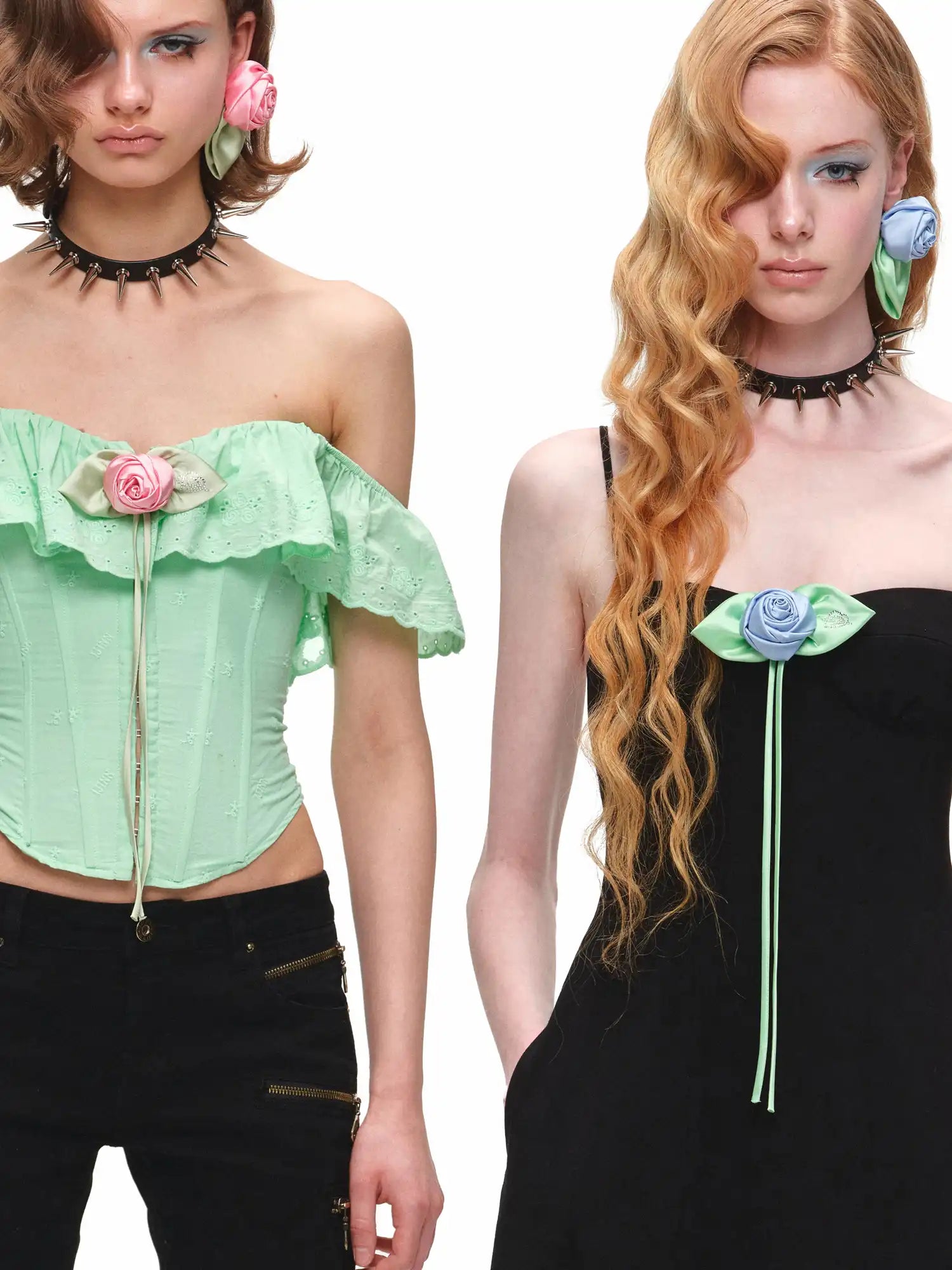1Jinn Studio Satin Rose Eye-Shaped Statement Pins | Canton Collective