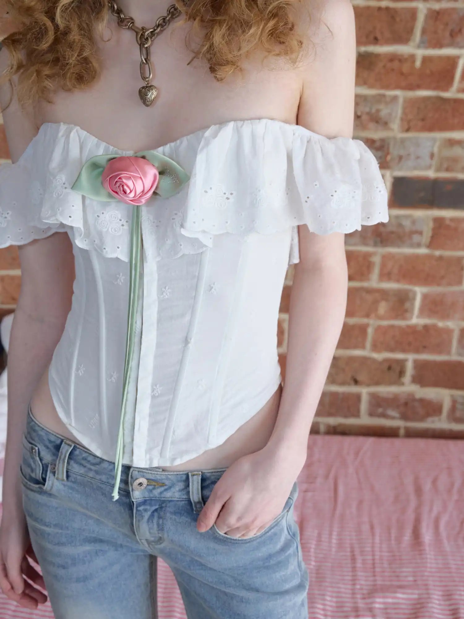 1Jinn Studio Satin Rose Eye-Shaped Statement Pins | Canton Collective