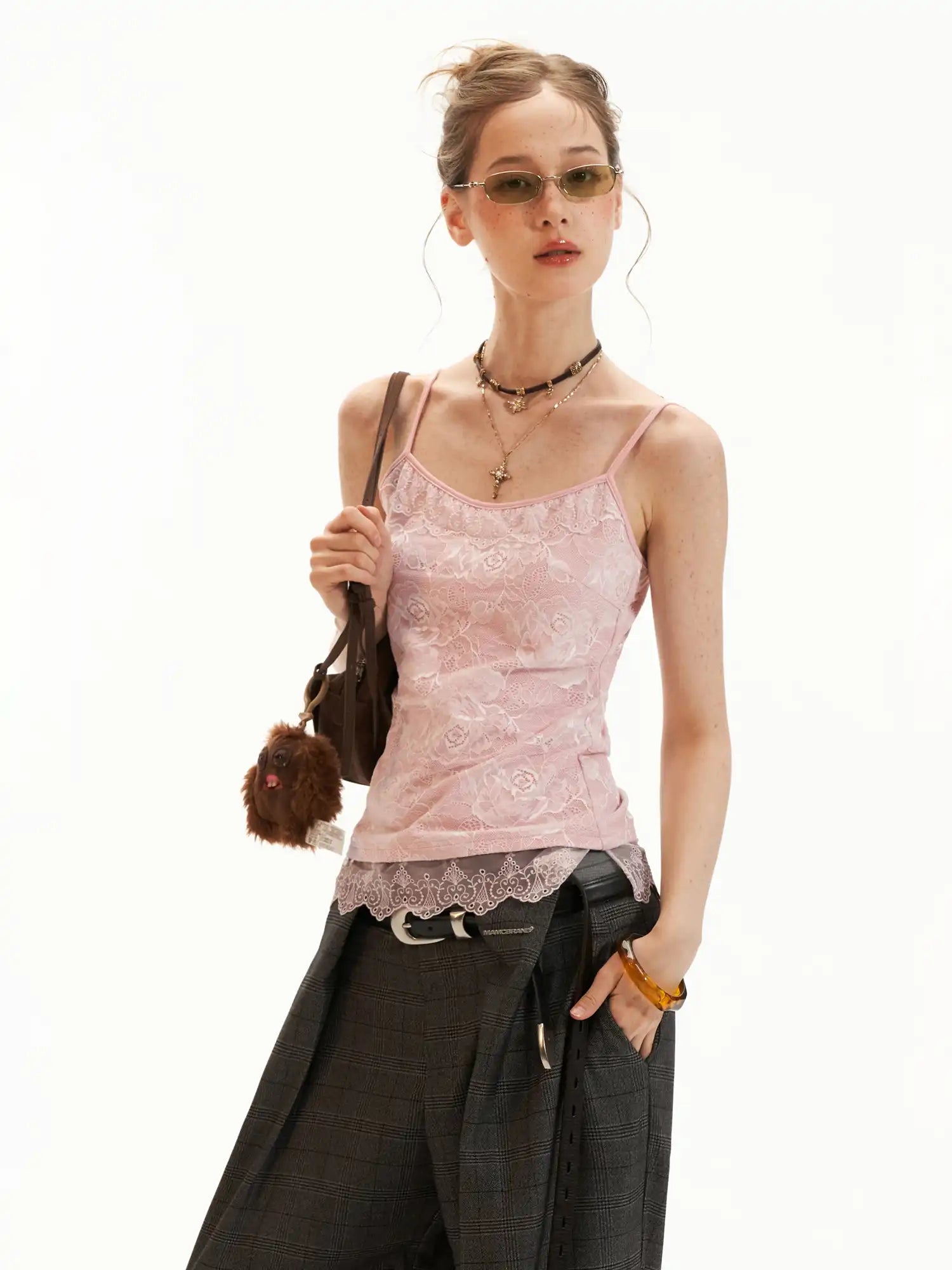 MAMC Scalloped Floral Lace Camisole Tank Top | Canton Collective