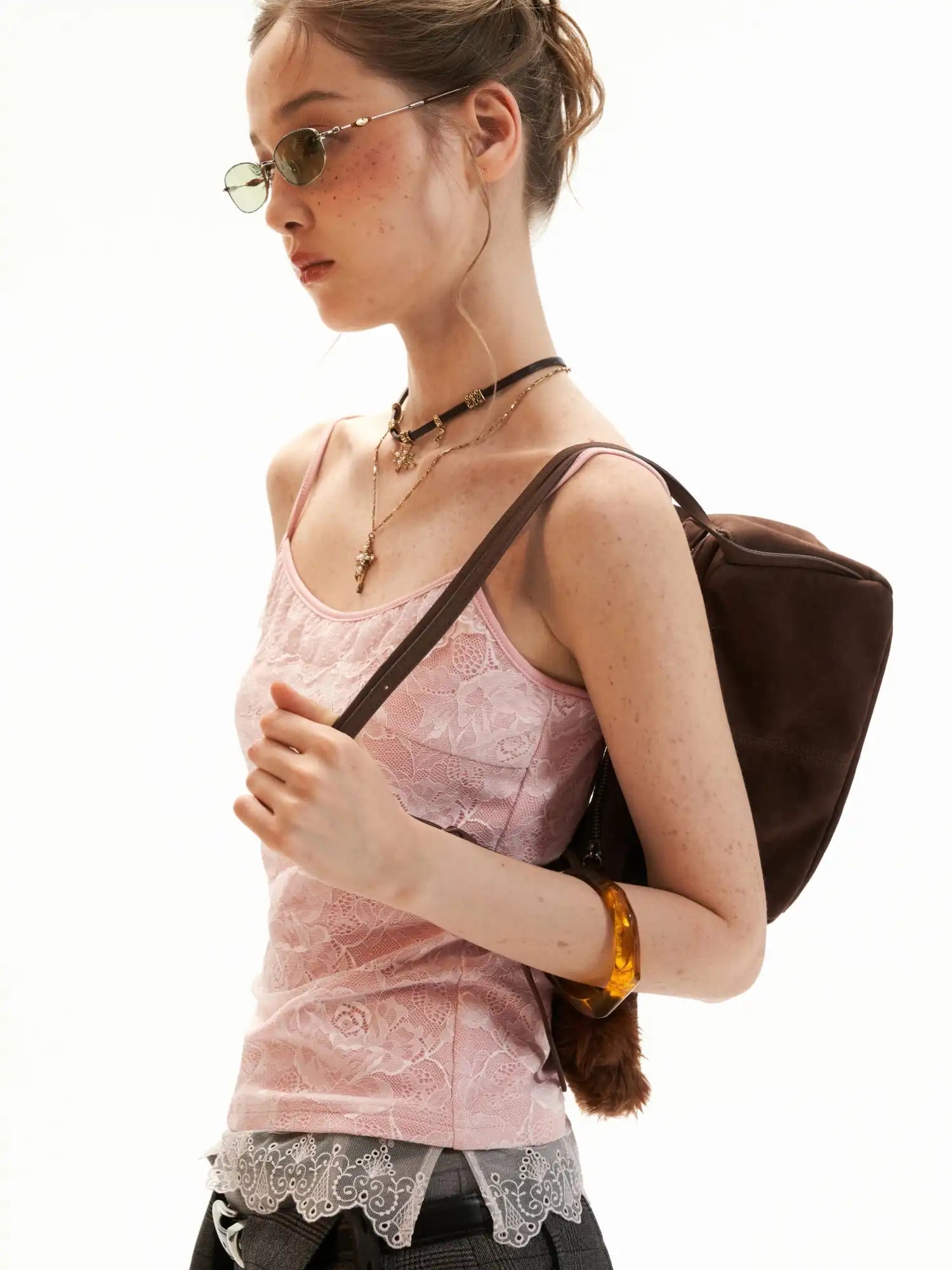 MAMC Scalloped Floral Lace Camisole Tank Top | Canton Collective