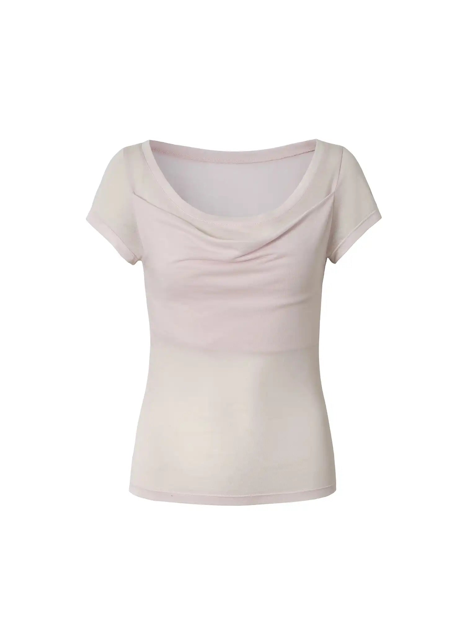 Muse Naps Sheer Layered Cowl Neck Top | Canton Collective