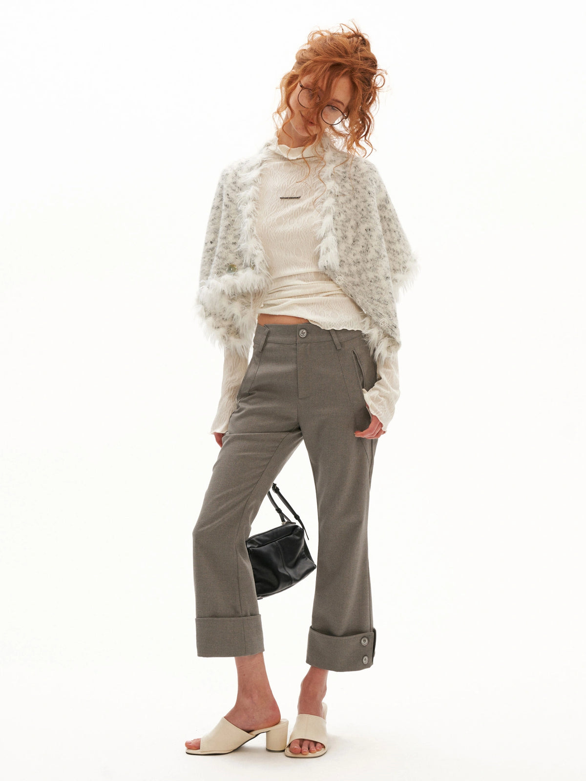 MAMC Shell Button Textured Knit Capelet | Canton Collective