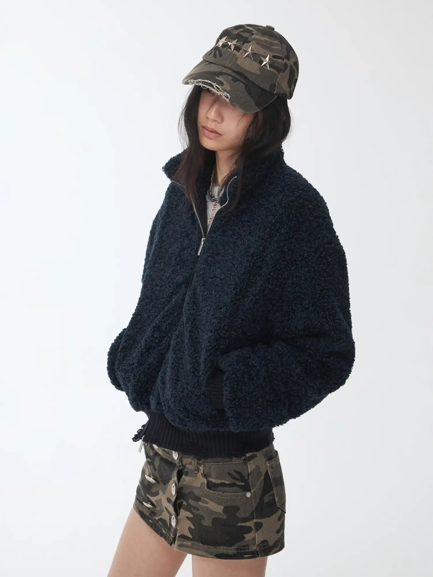 1Jinn Studio Sherpa Crop Coat | Canton Collective
