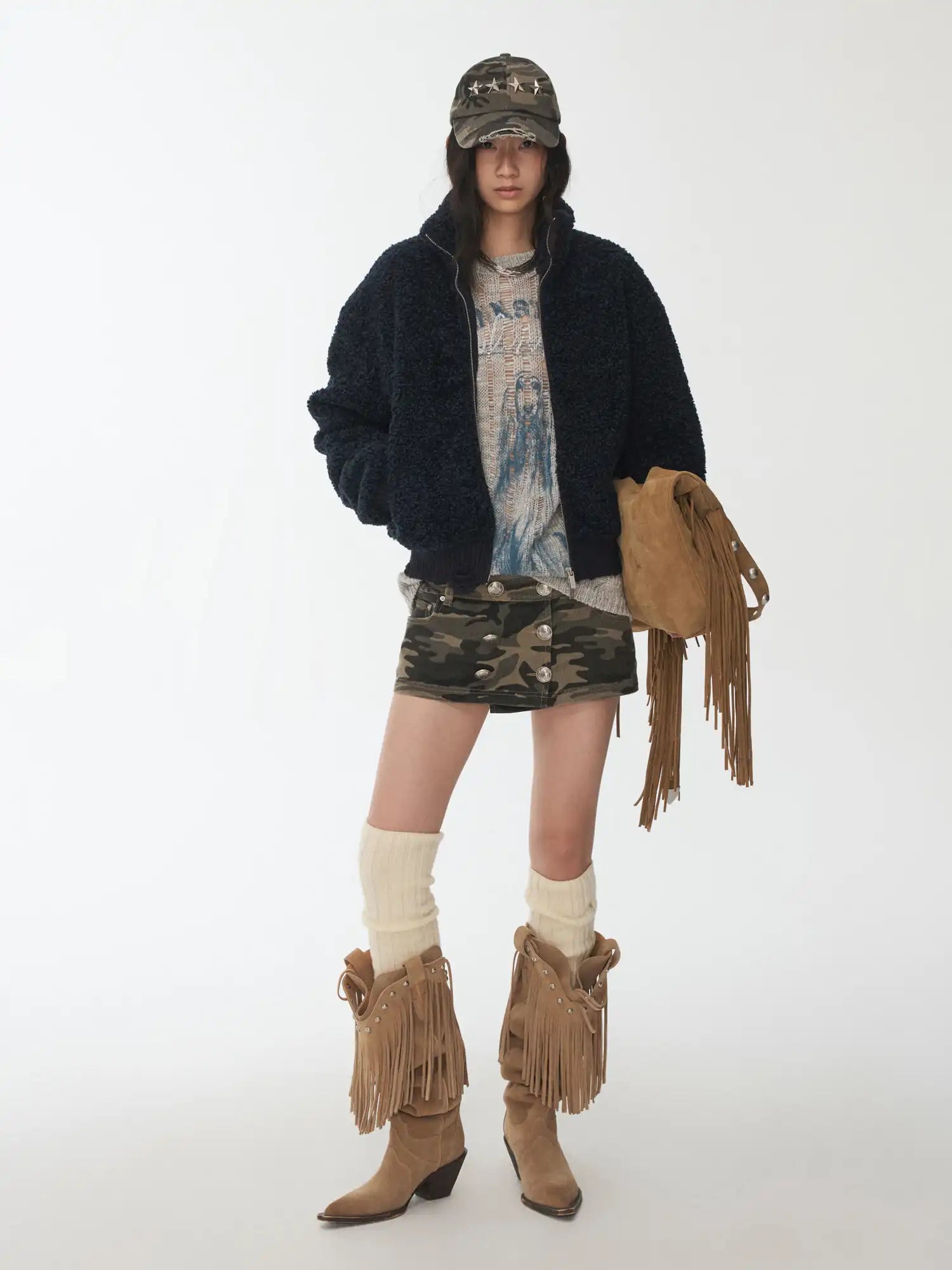 1Jinn Studio Sherpa Crop Coat | Canton Collective