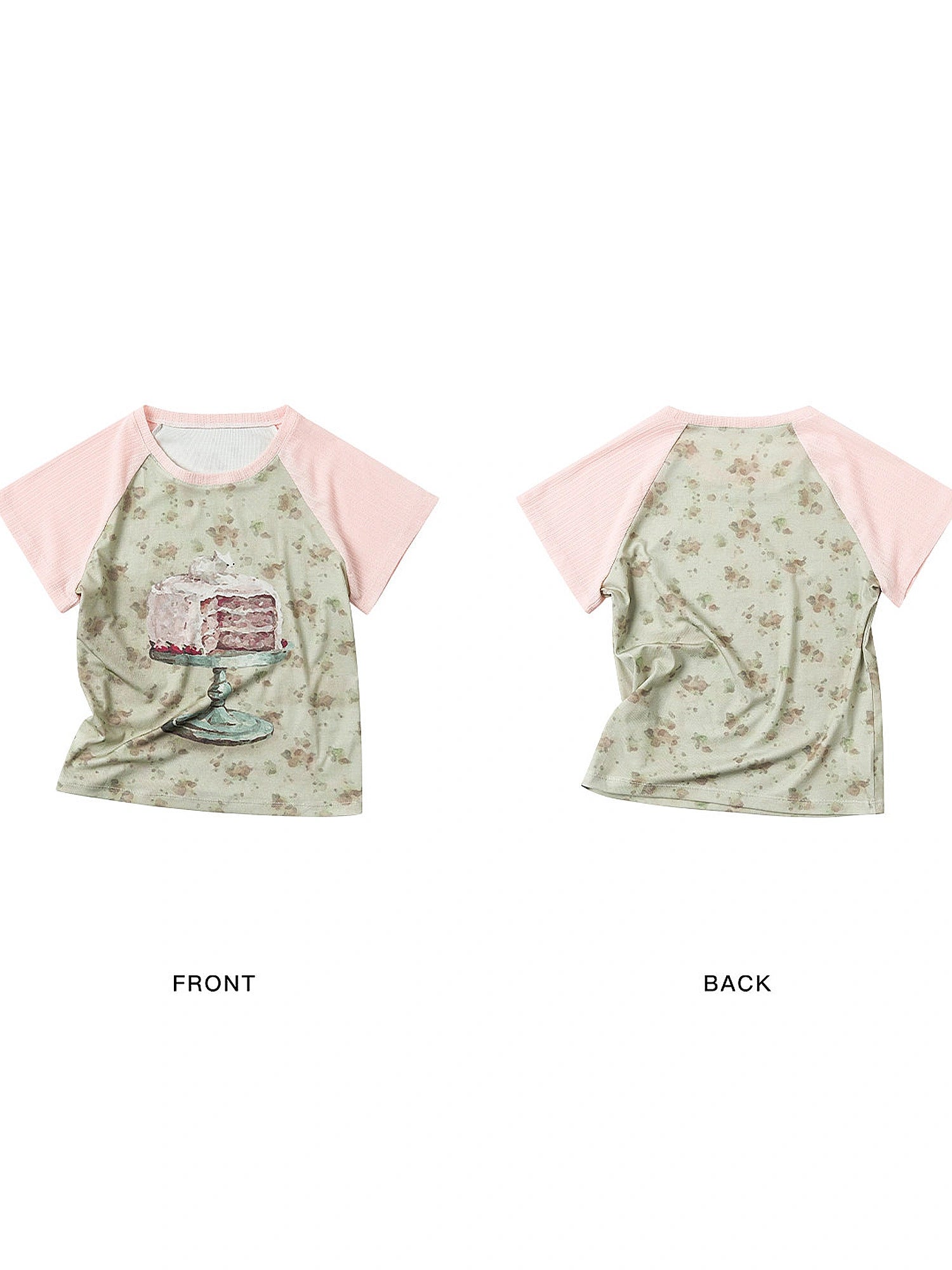 Outtheblue Short Sleeve Cake Graphic Raglan Tee | Canton Collective