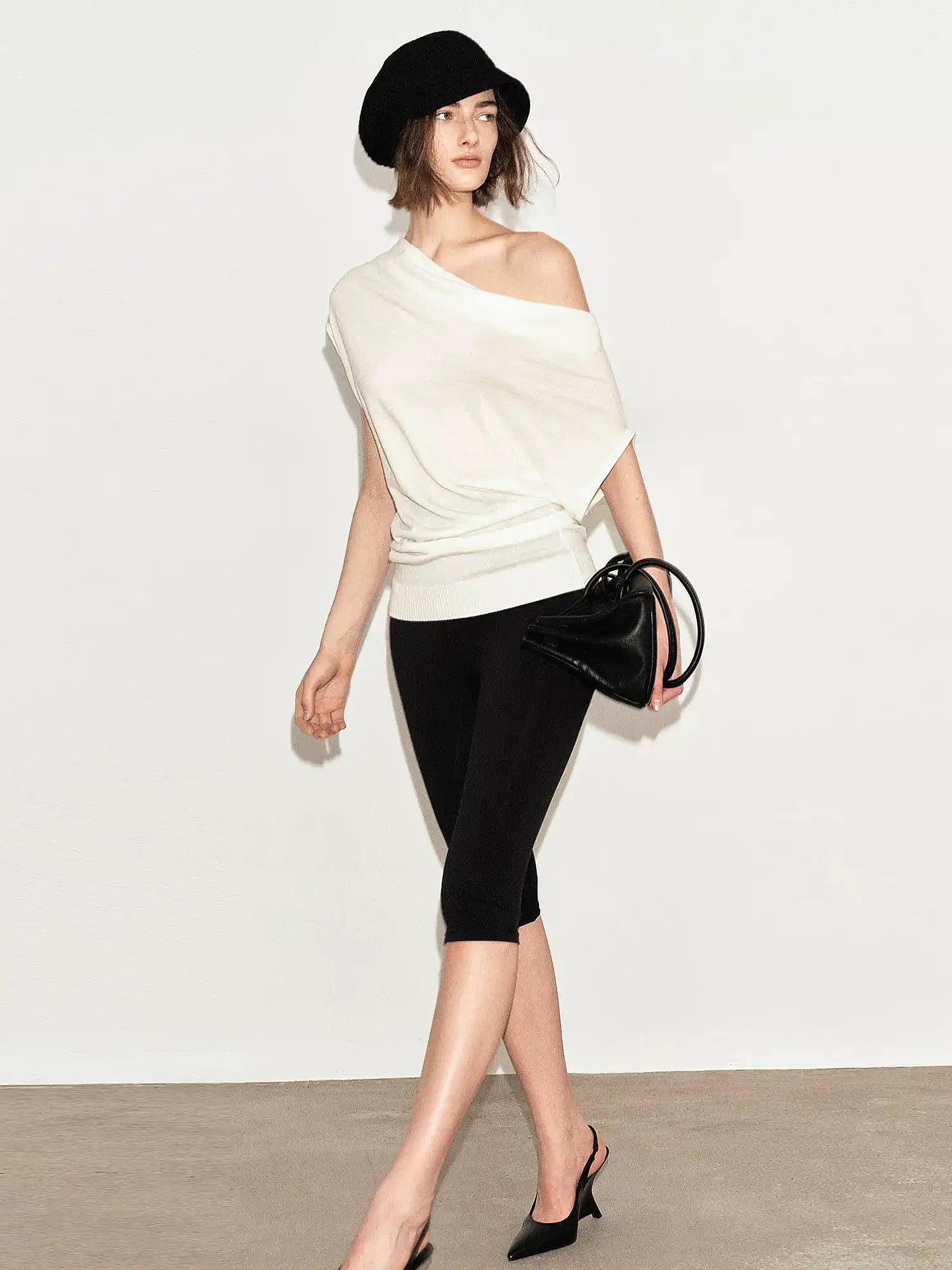 Ayo Short Sleeve Off Shoulder Knit Top | Canton Collective