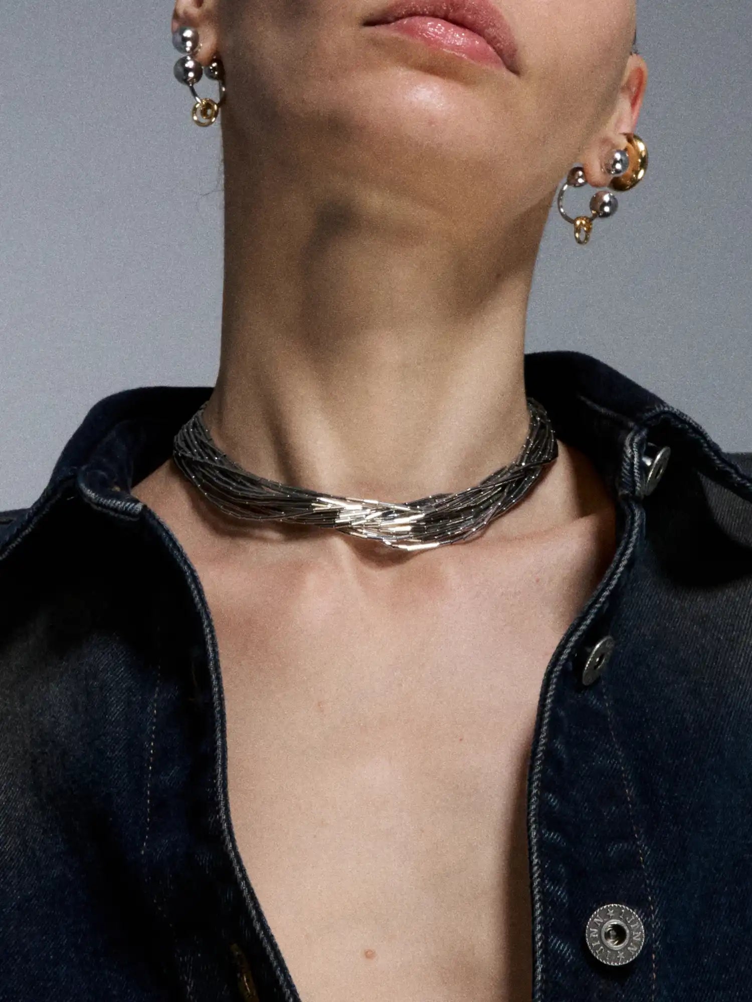 1Jinn M2M Silver Tube Choker | Canton Collective