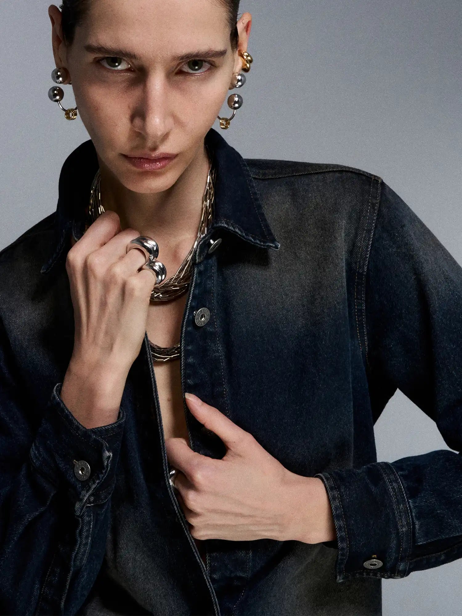 1Jinn M2M Silver Tube Choker | Canton Collective