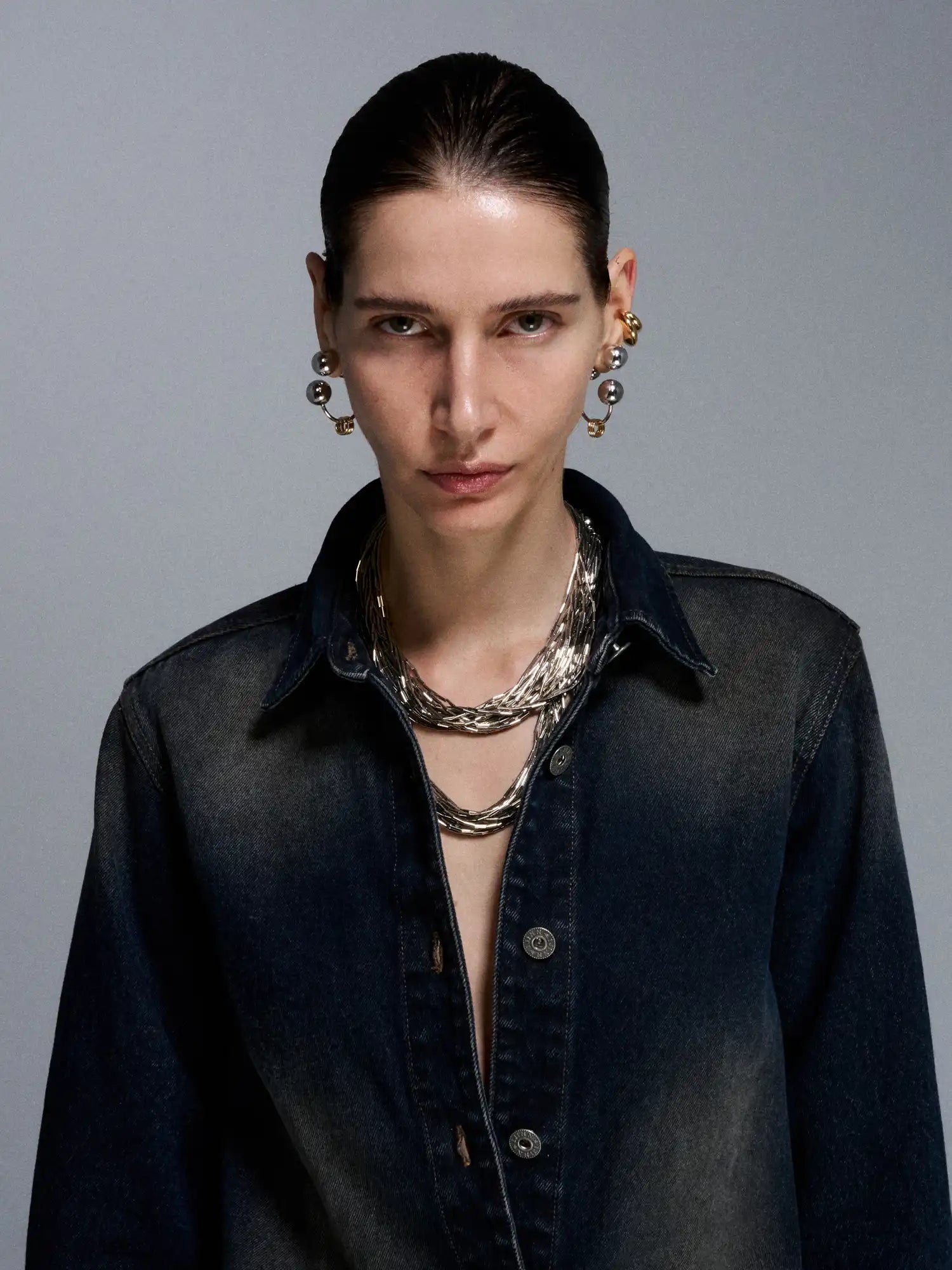 1Jinn M2M Silver Tube Choker | Canton Collective