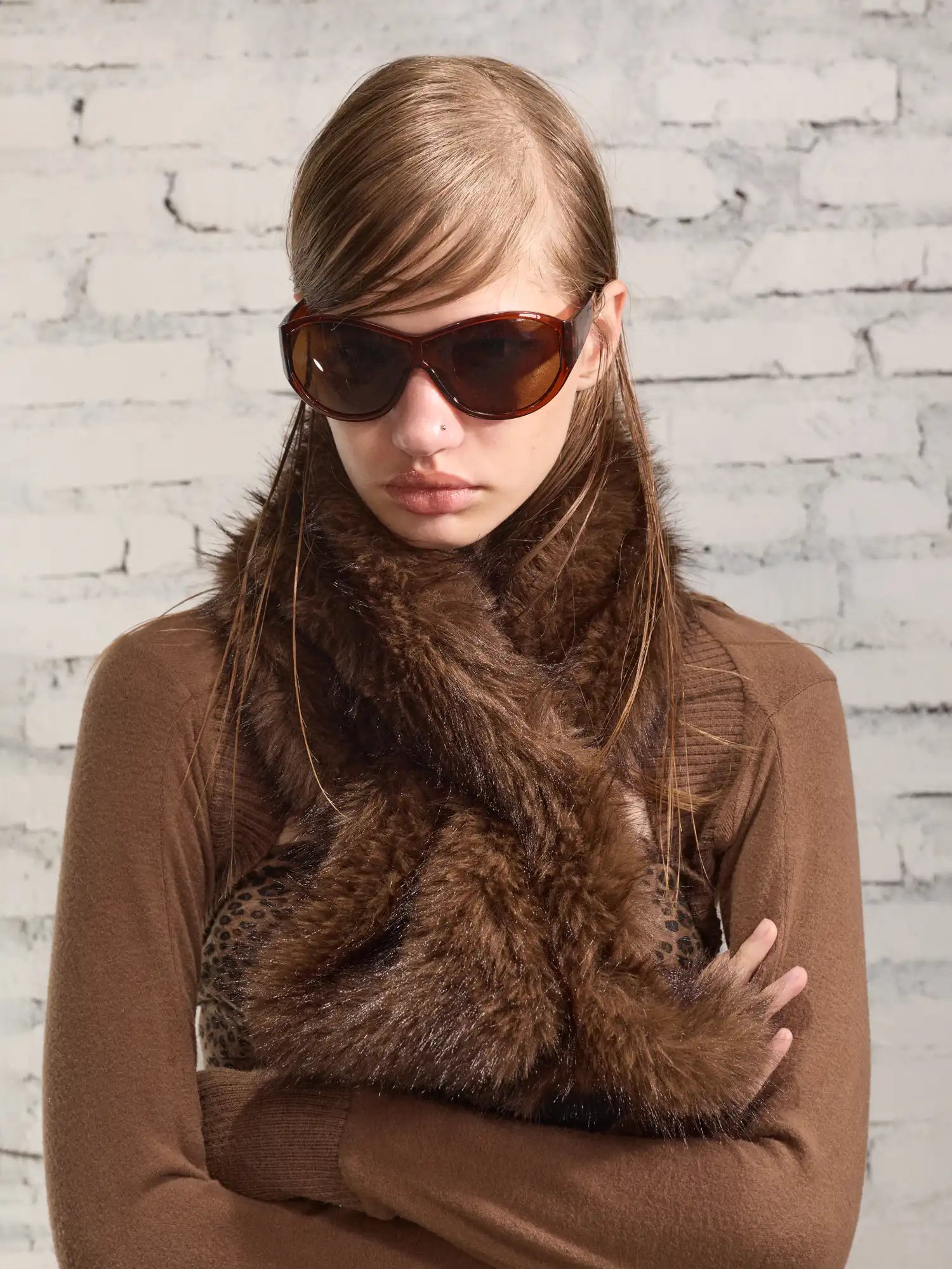 2th Desire Simple Loop Faux Fur Scarf | Canton Collective