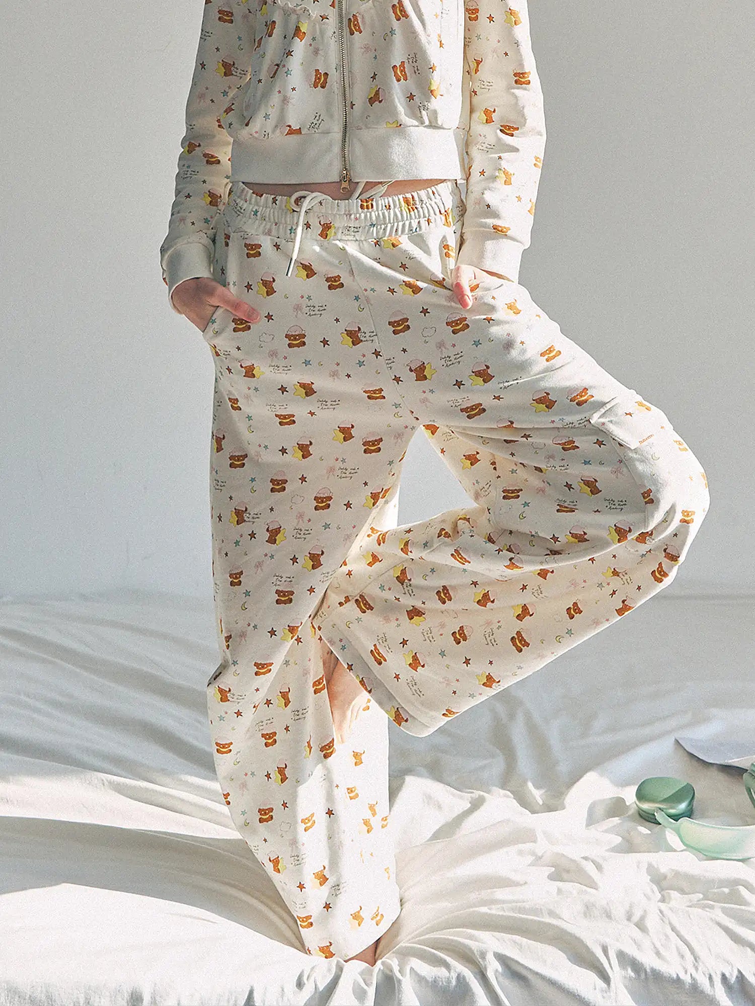 Deleteex Sleep Party Wide Leg Pajama Pants | Canton Collective