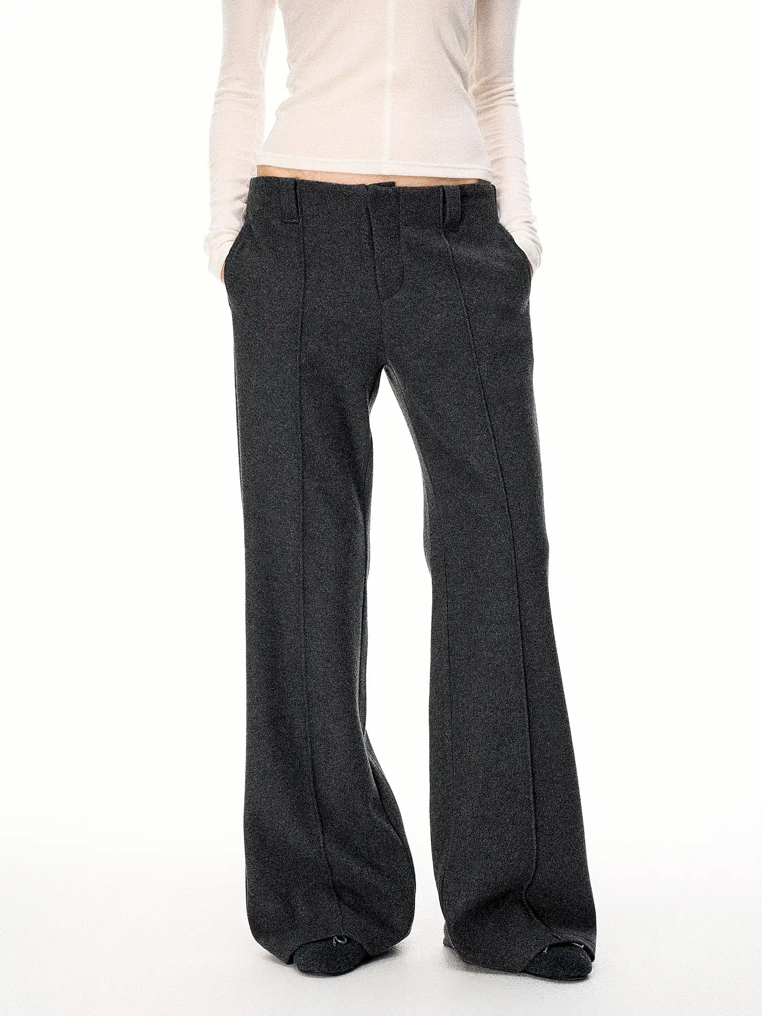 FirstFloor Slightly Flared Casual Suit Trousers | Canton Collective